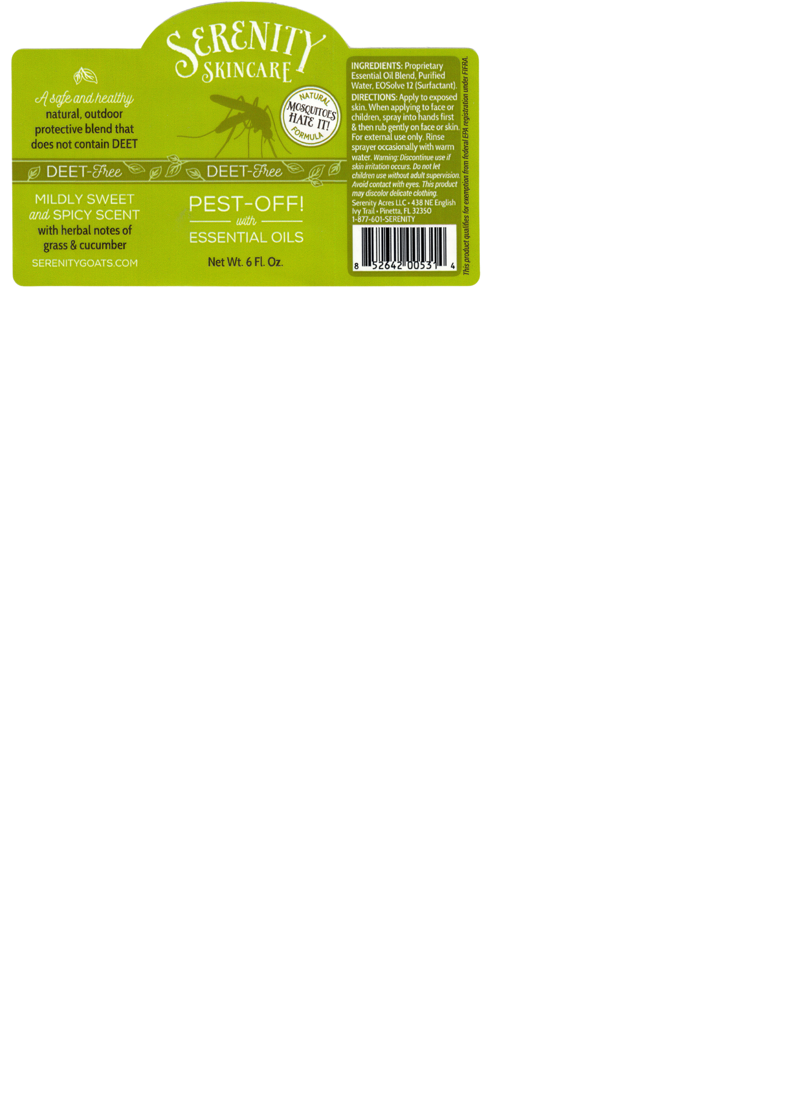 Pest-Off Outdoor Spray for detering bugs