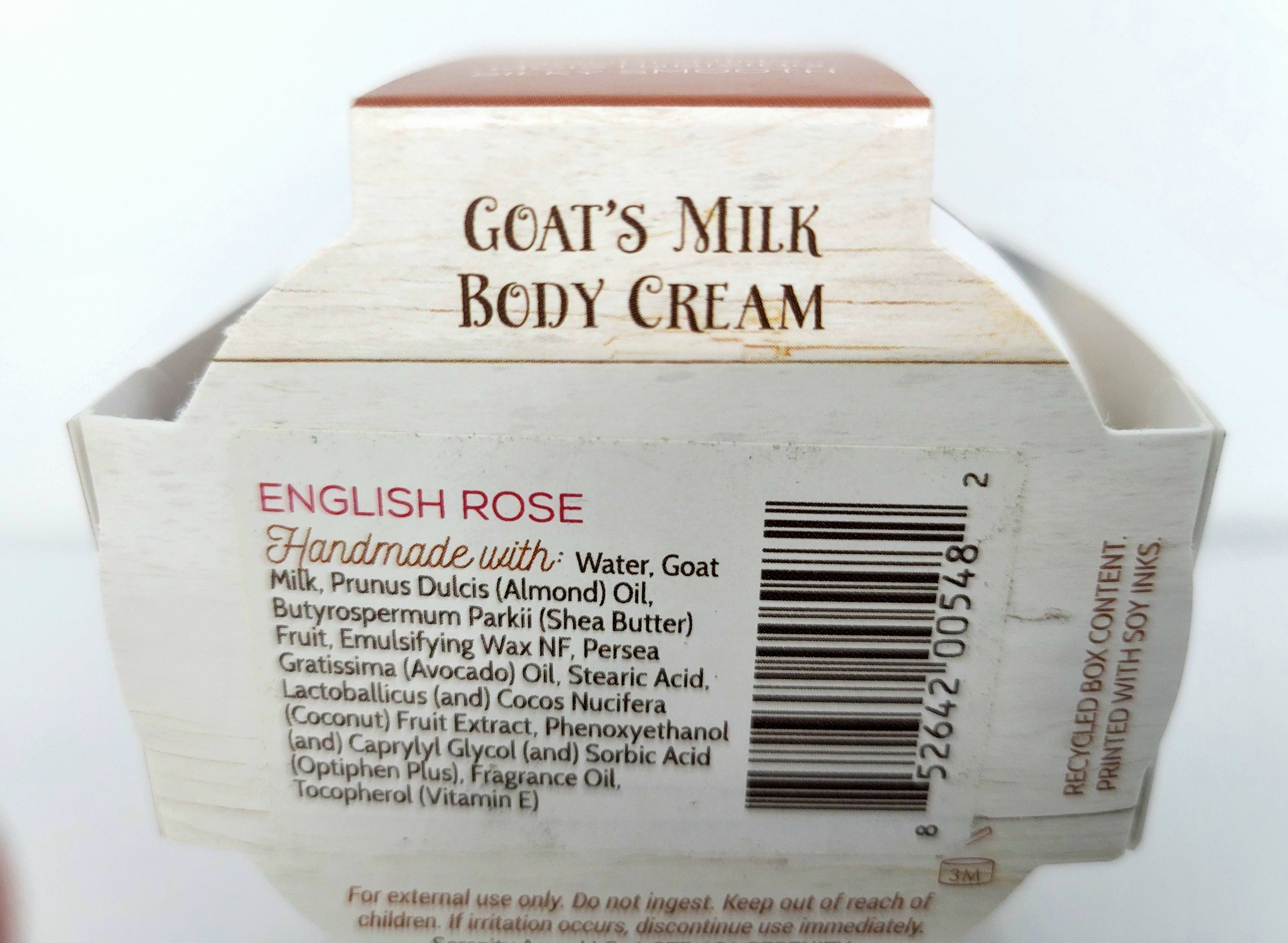 Goat's Milk Body Cream - English Rose