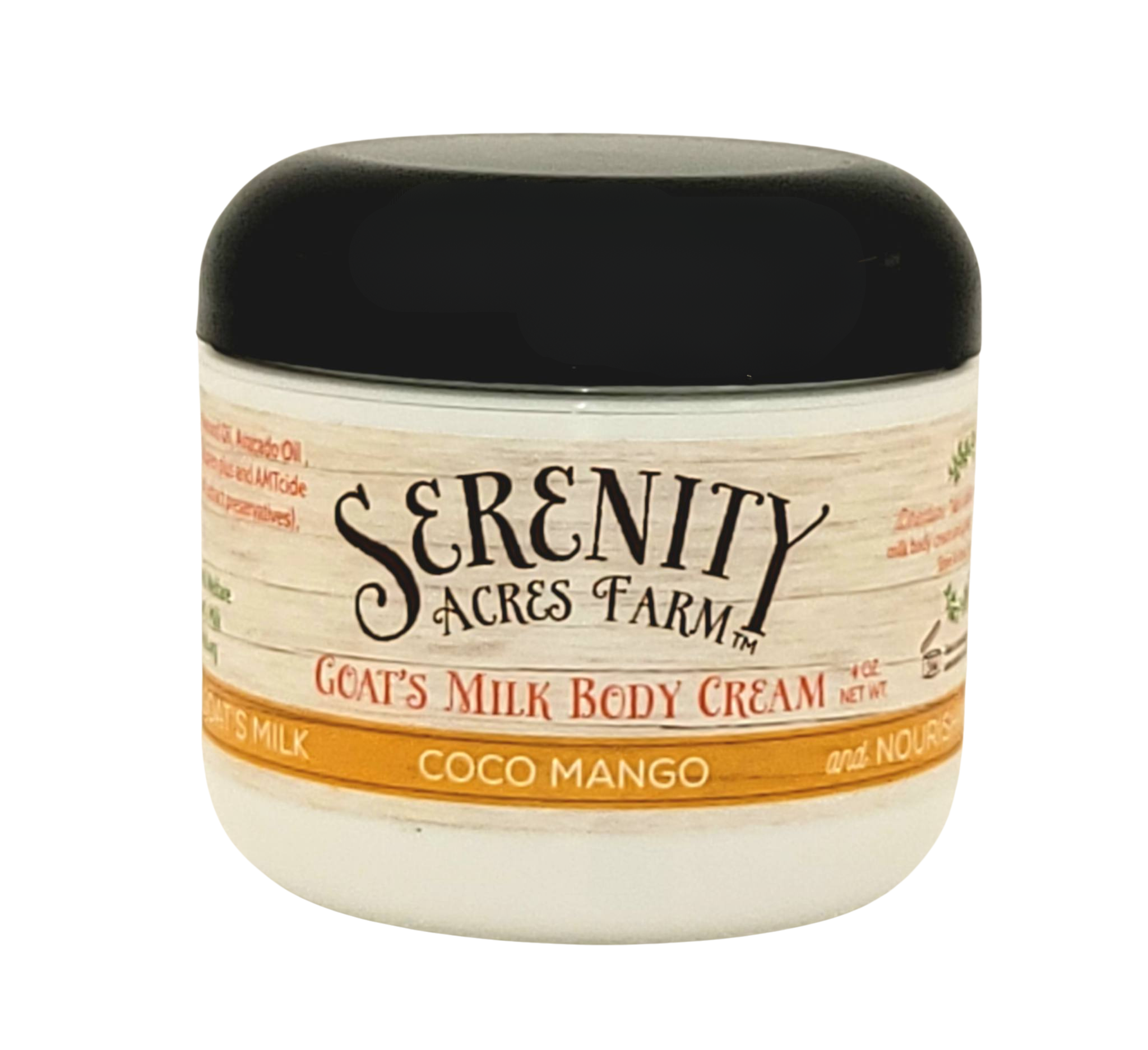 Coco Mango Goat Milk Body Cream - Serenity Acres Farm™ Moisturizing Bliss - Serenity Acres Farm