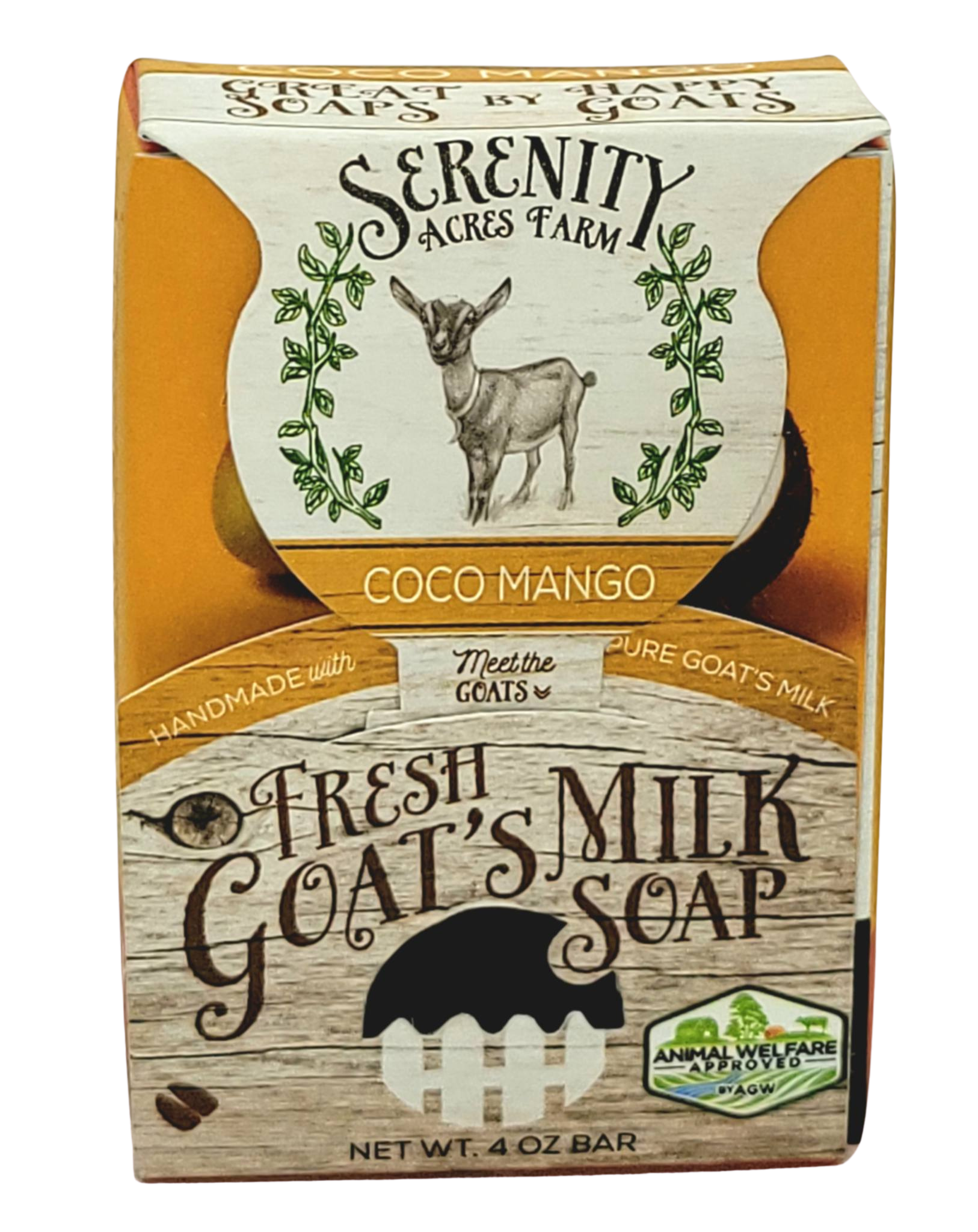 Coco Mango Goat Milk Soap - Tropical Hydration from Serenity Acres Farm™