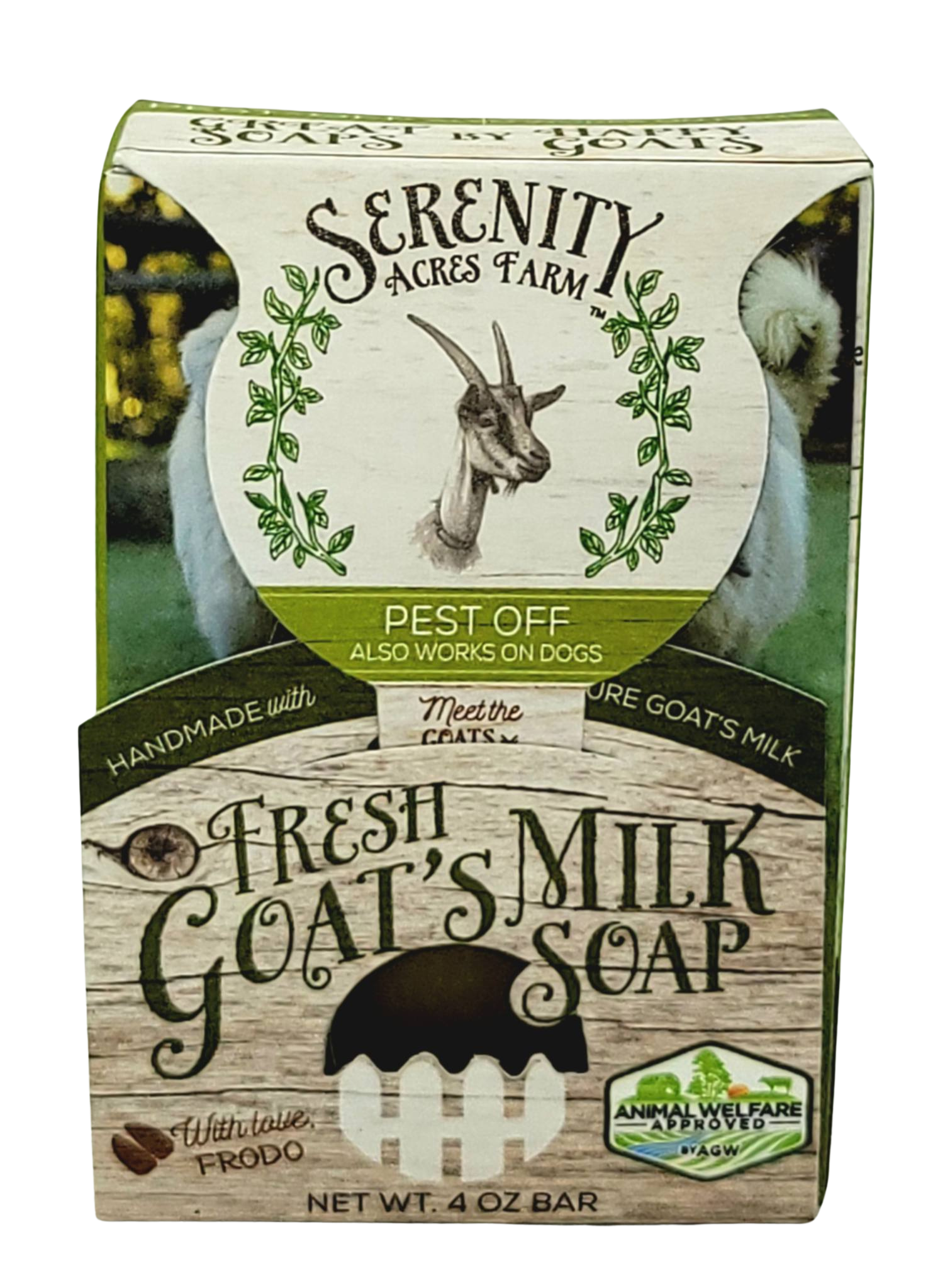 Pest Off Goat Milk Soap for Dogs and Humans | Outdoor & Camper’s Bar by Serenity Acres Farm™
