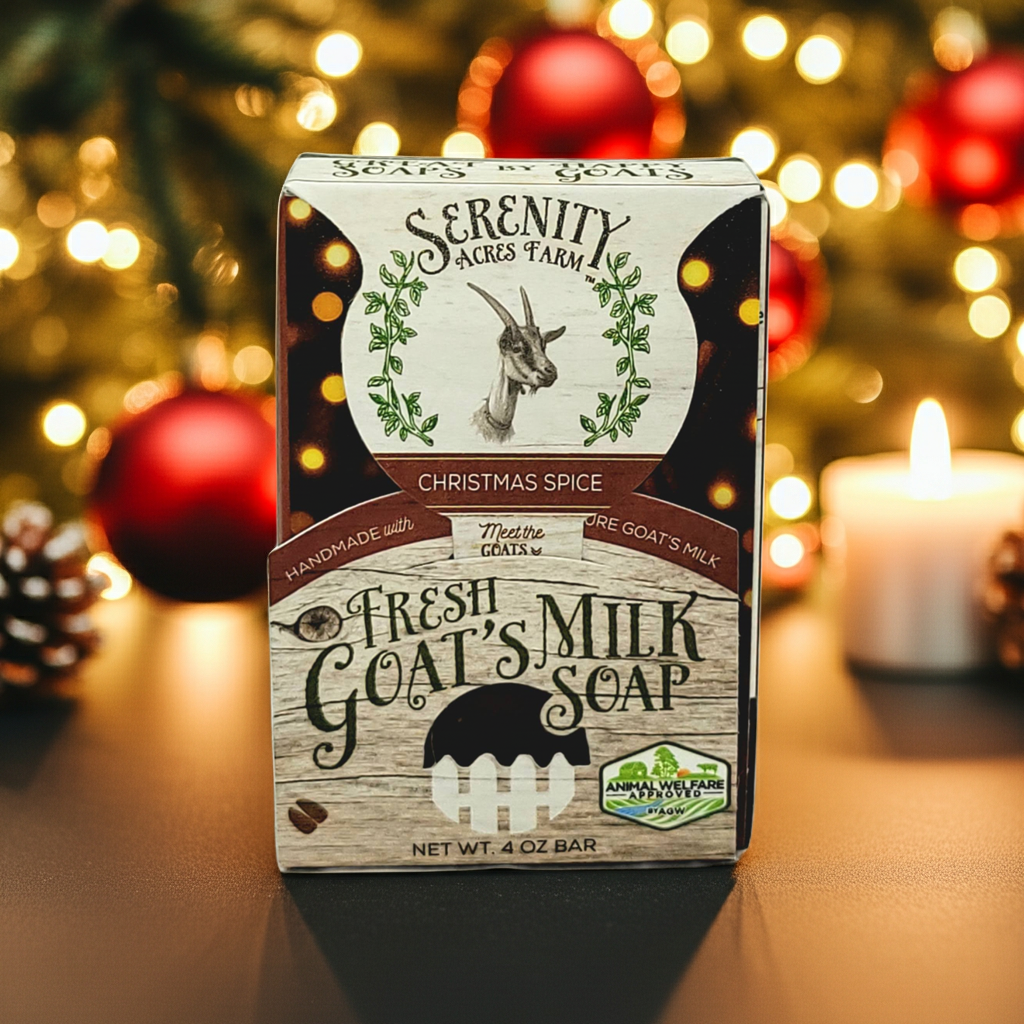 Christmas Spice Goat Milk Soap | Holiday Blend at Serenity Acres Farm™ - Serenity Acres Farm