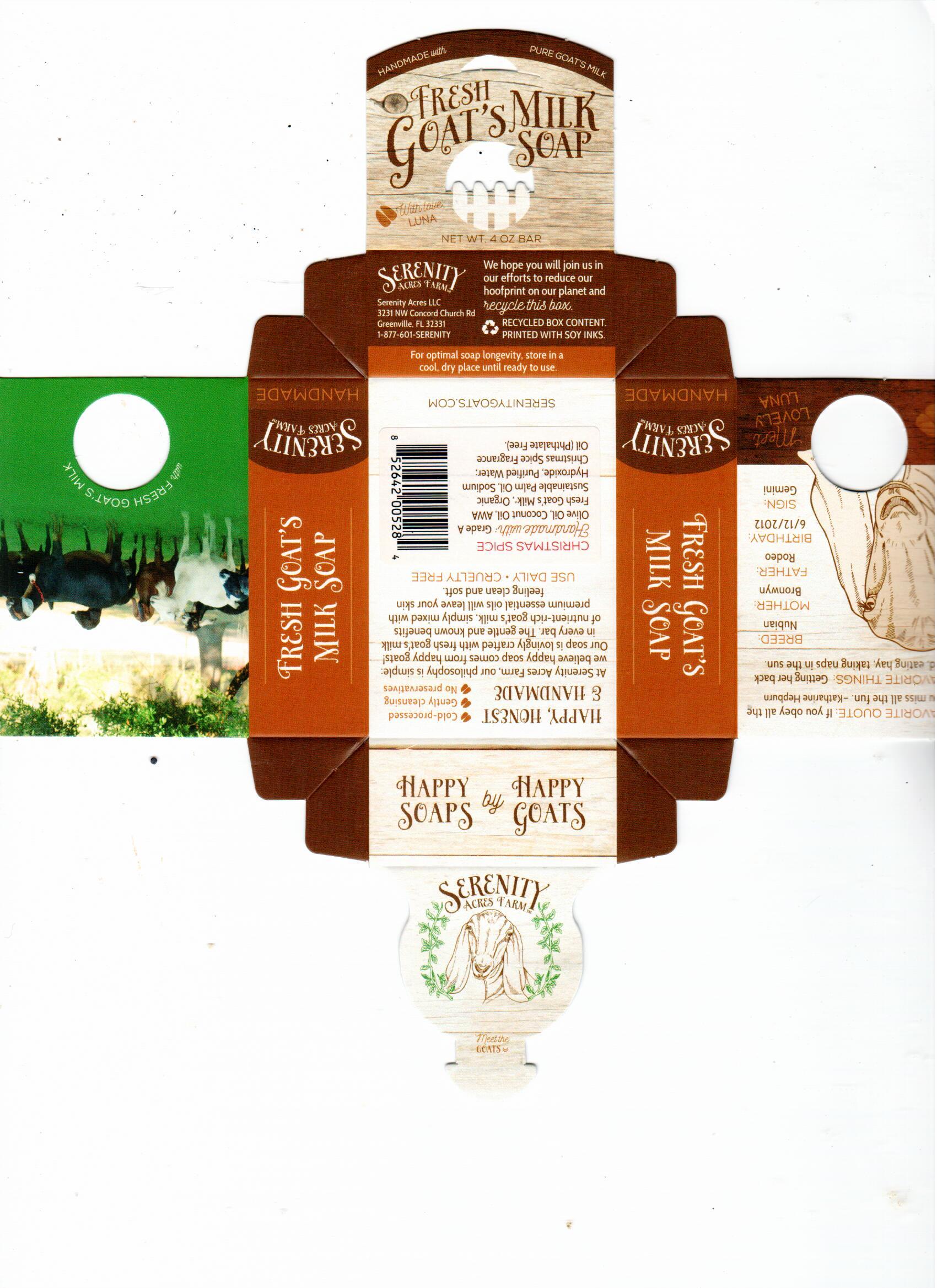 Goat's Milk Soap – Christmas Spice