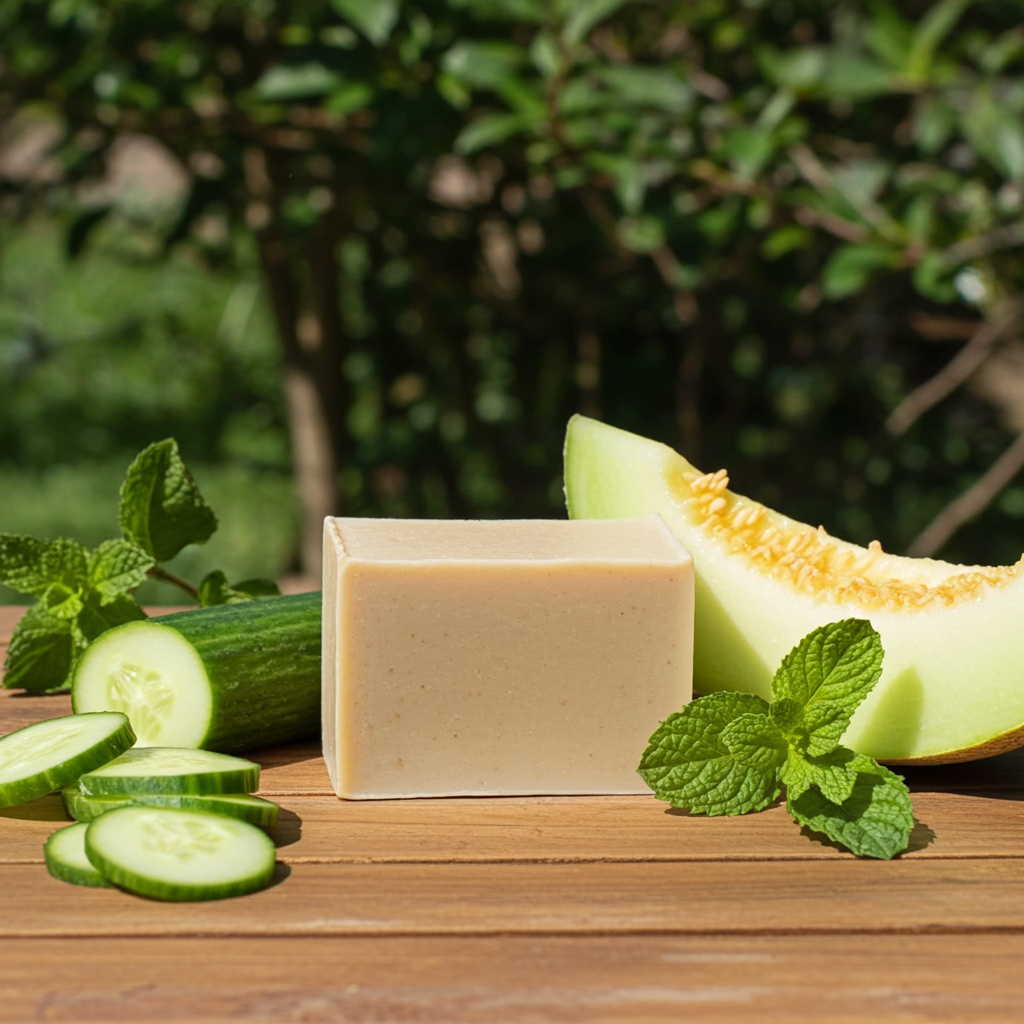 Cucumber Melon Mint Soap | Refreshing Goat Milk Soap from Serenity Acres Farm™ - Serenity Acres Farm