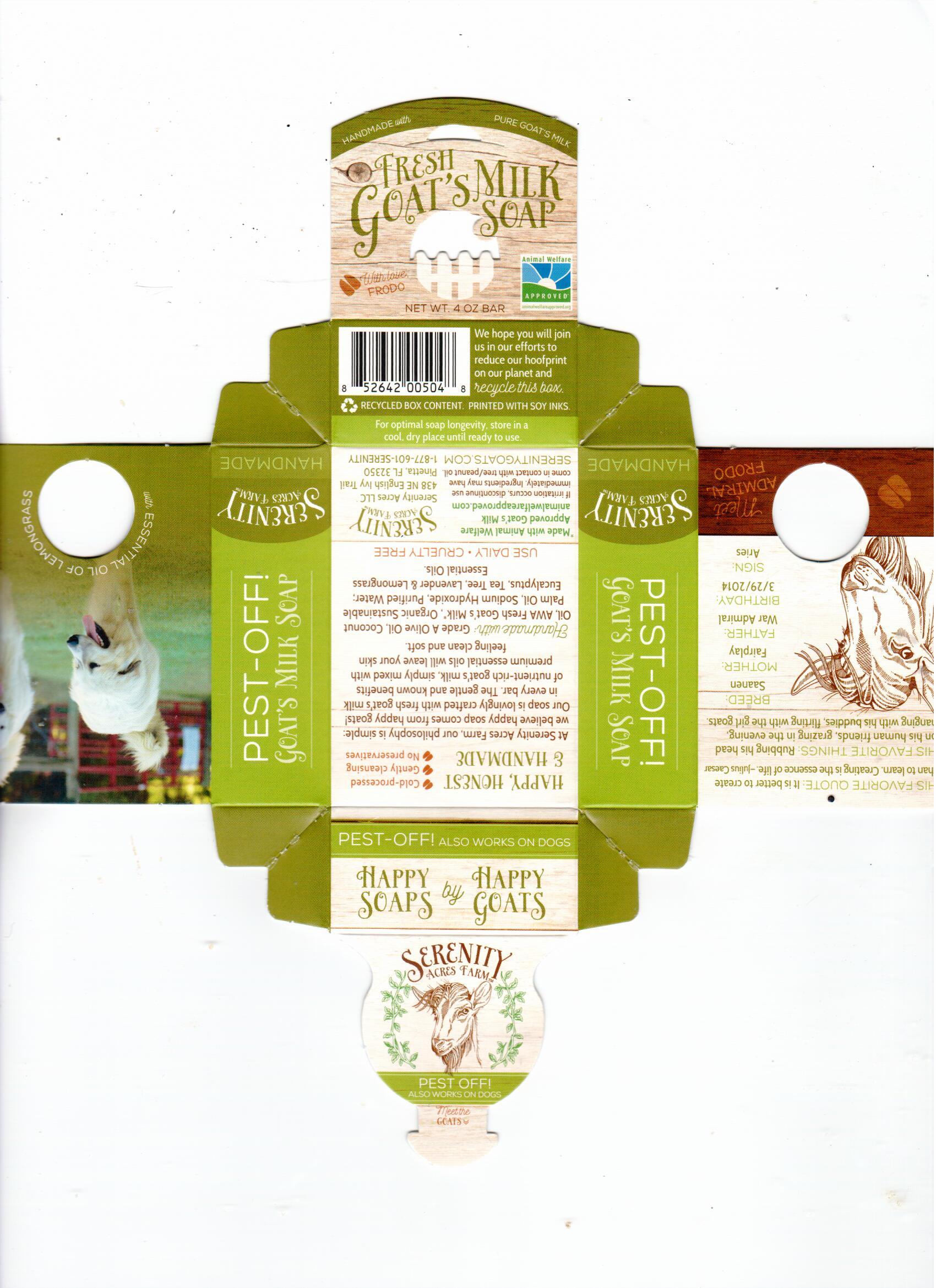 Goat's Milk Soap - Pest-Off! Shampoo Bar for Dogs and Humans