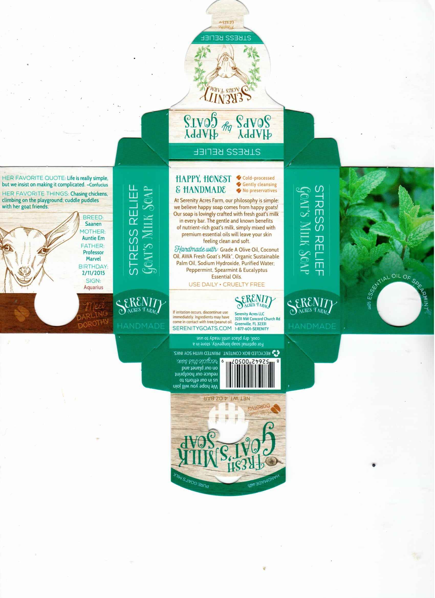 Stress Relief Goat Milk Soap | Eucalyptus & Mint Blend – Serenity Acres Farm™