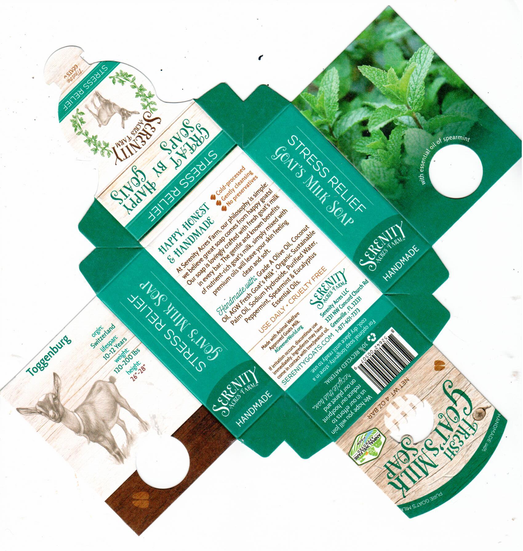 Stress Relief Goat Milk Soap | Eucalyptus & Mint Blend – Serenity Acres Farm™