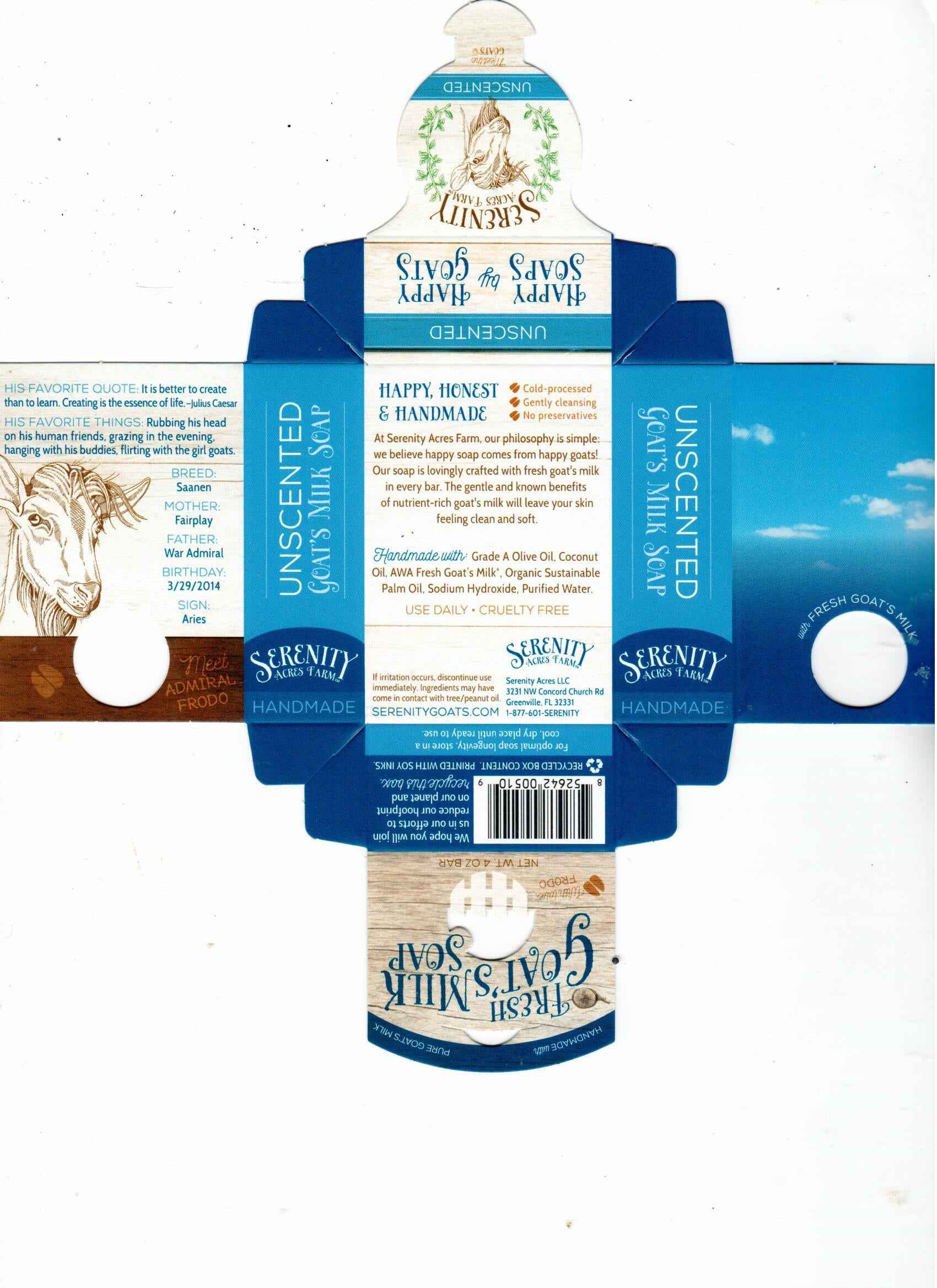 Unscented Goat Milk Soap | Pure & Gentle for Sensitive Skin – Serenity Acres Farm™