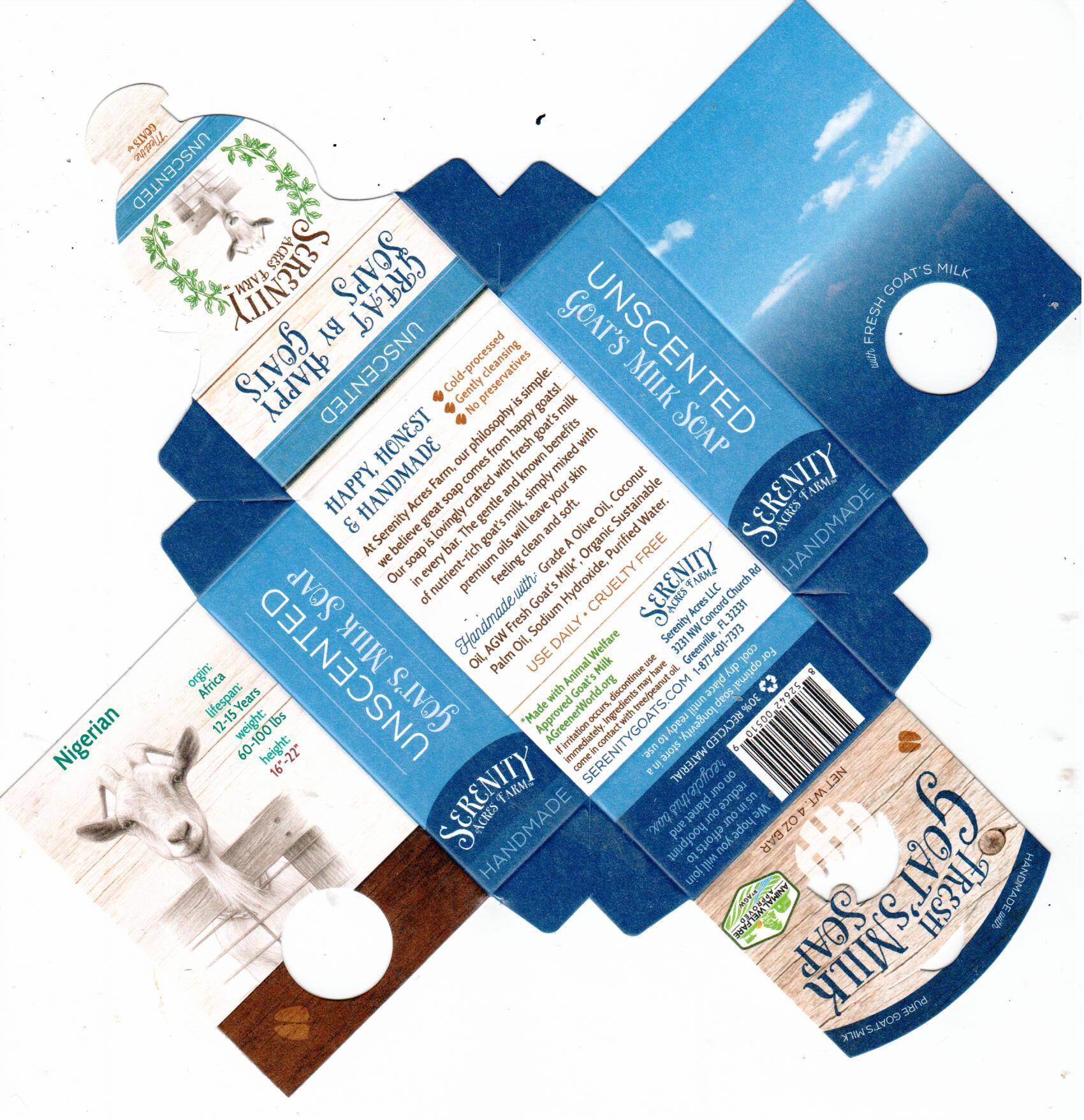 Unscented Goat Milk Soap | Pure & Gentle for Sensitive Skin – Serenity Acres Farm™