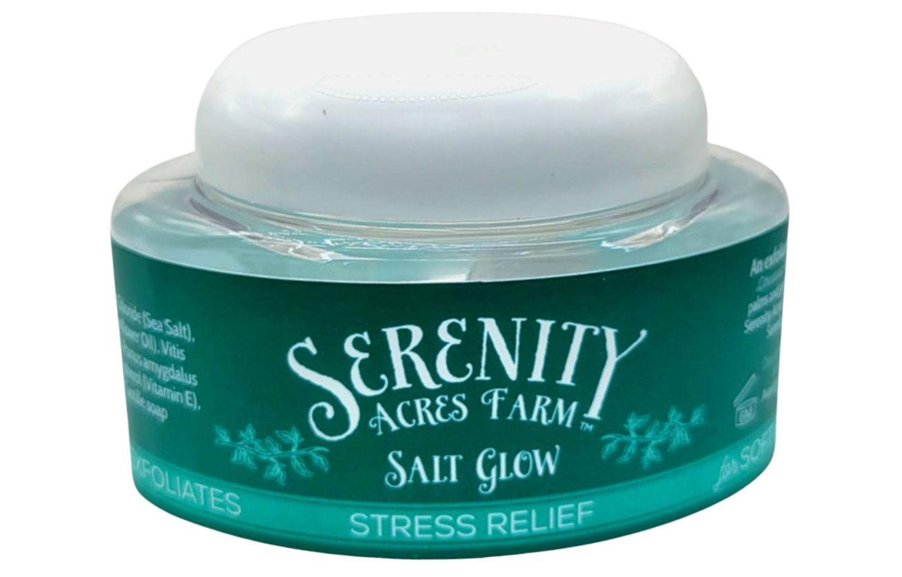 Stress Relief Exfoliating Scrub – Aromatherapy Salt Glow by Serenity Acres Farm™
