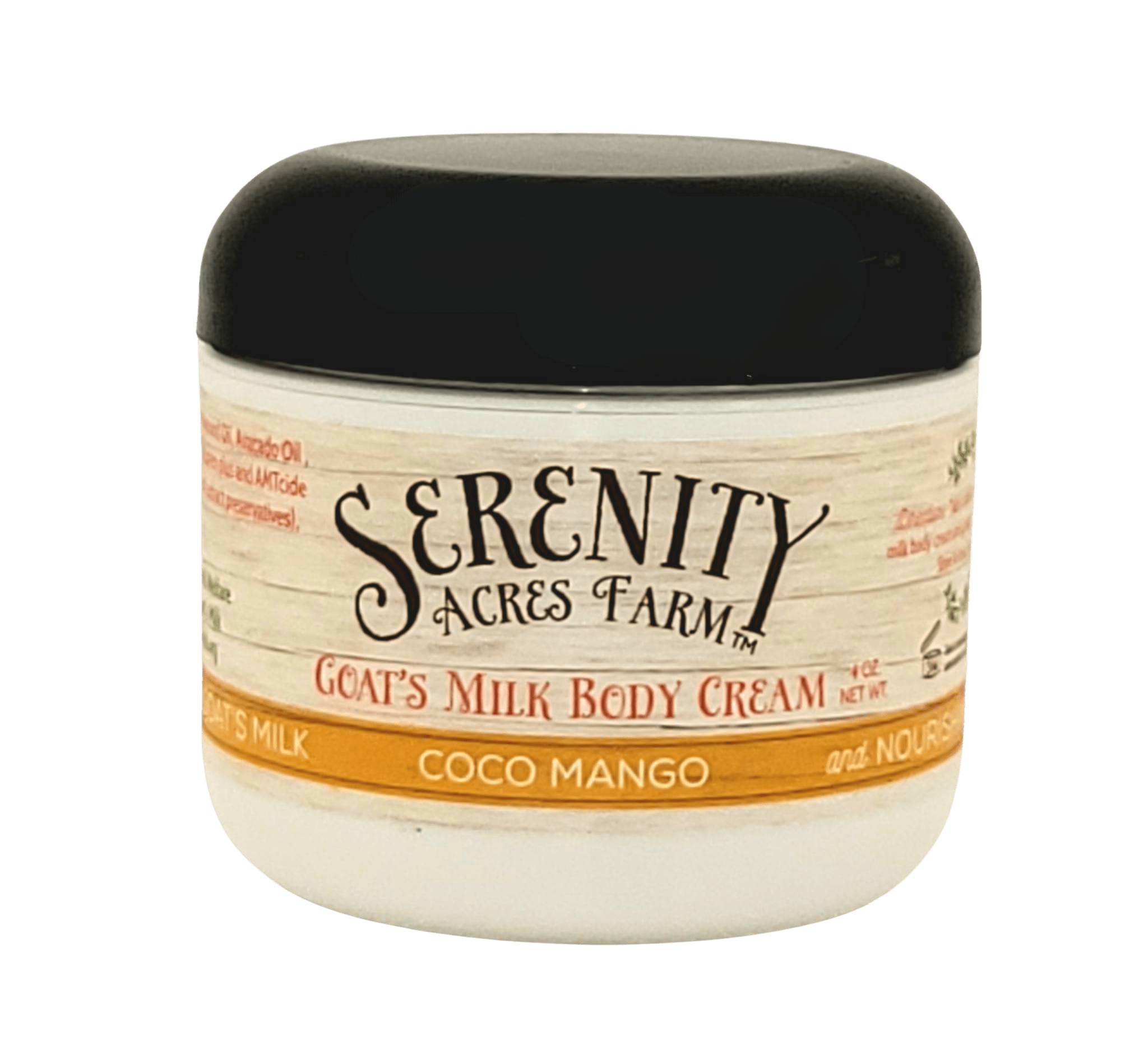 Coco Mango Goat Milk Body Cream - Serenity Acres Farm™ Moisturizing Bliss - Serenity Goats