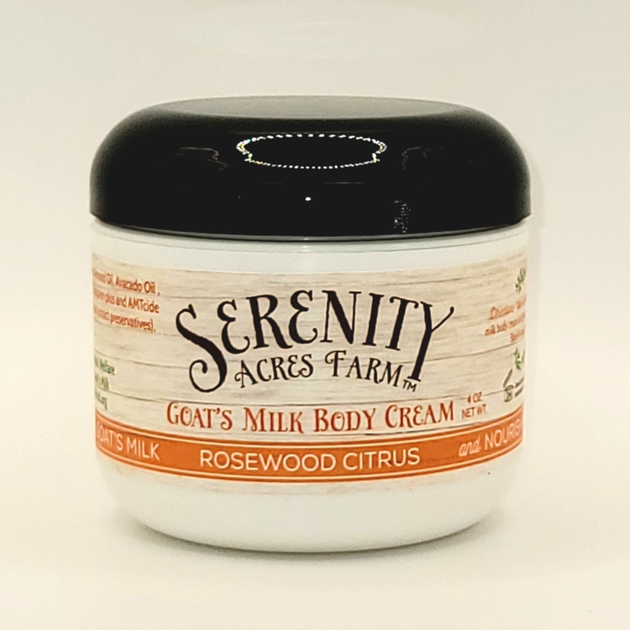 Rosewood Citrus Goat Milk Body Cream | Serenity Acres Farm™