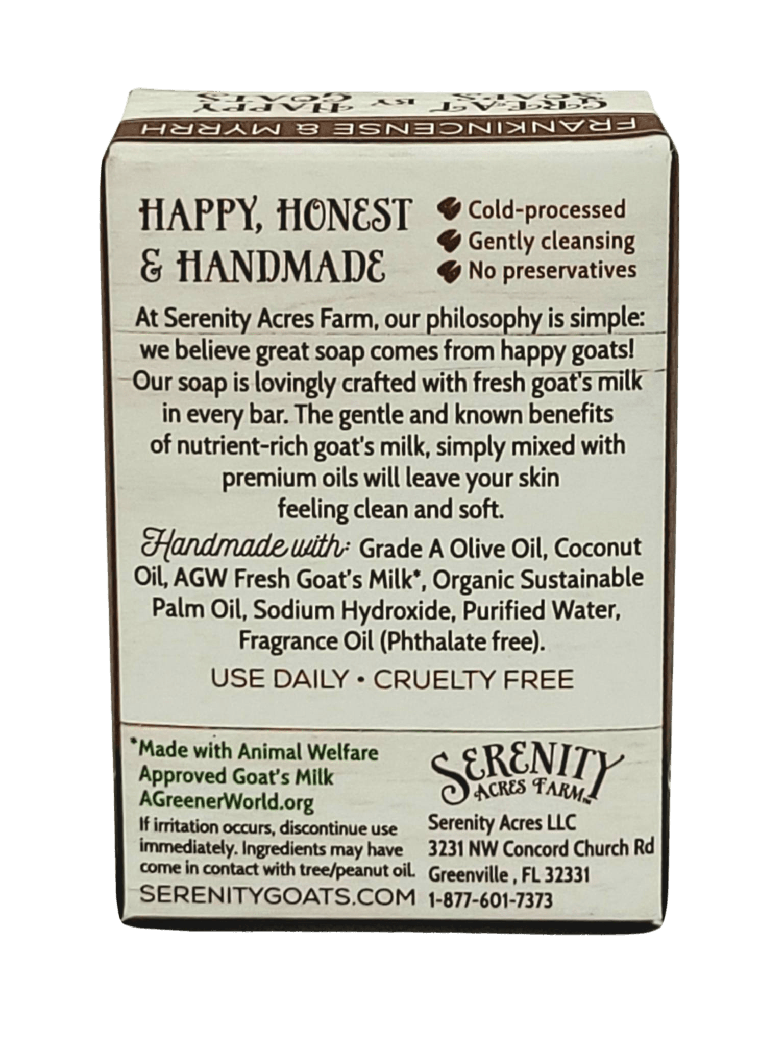 Frankincense Myrrh Goat Milk Soap - Luxurious and Classic by Serenity Acres Farm™ - Serenity Goats