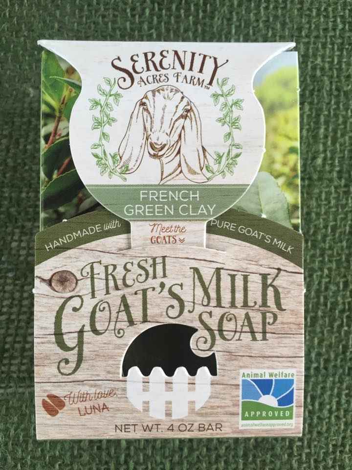 French Green Clay Soap with Goat Milk – Serenity Acres Farm™ - Serenity Goats