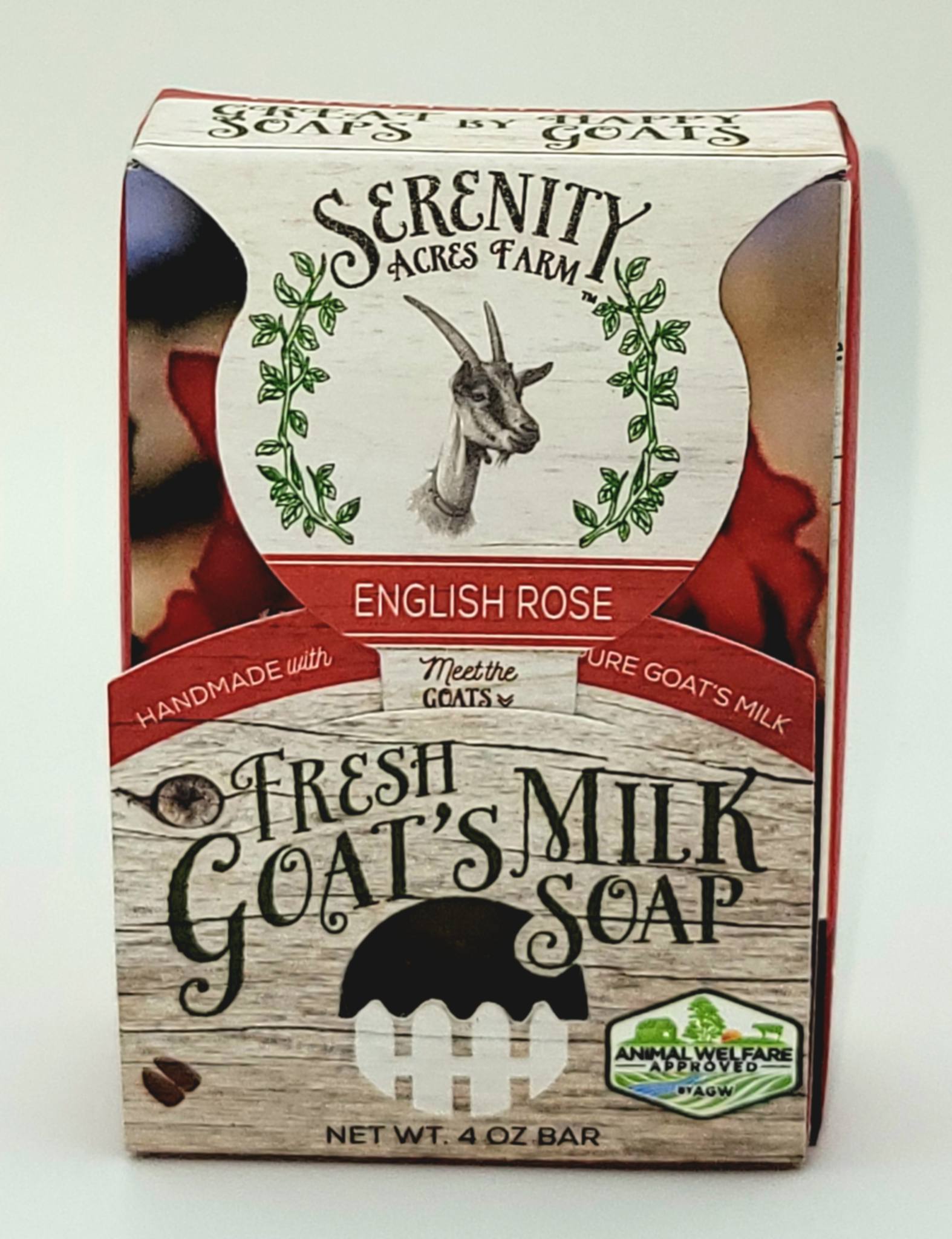English Rose Goat Milk Soap - Classic Floral Cleanse from Serenity Acres Farm™