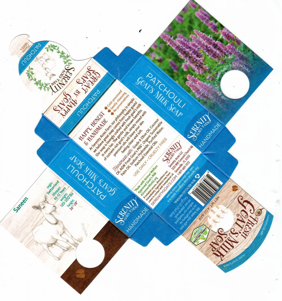 Patchouli Goat Milk Soap - Earthy & Grounding Cleanser | Serenity Acres Farm™ - Serenity Goats