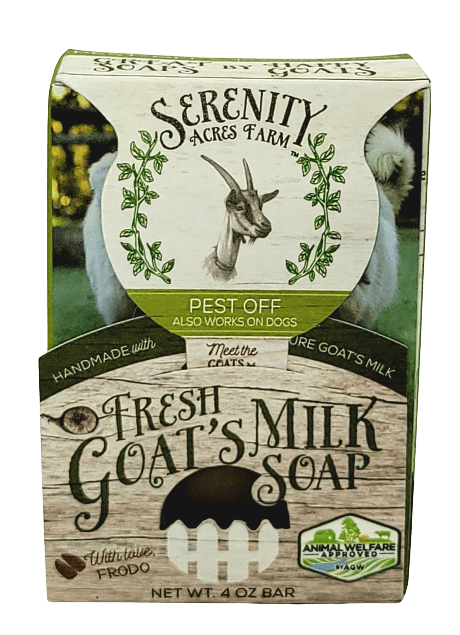 Pest Off Goat Milk Soap for Dogs and Humans | Outdoor & Camper’s Bar by Serenity Acres Farm™ - Serenity Goats