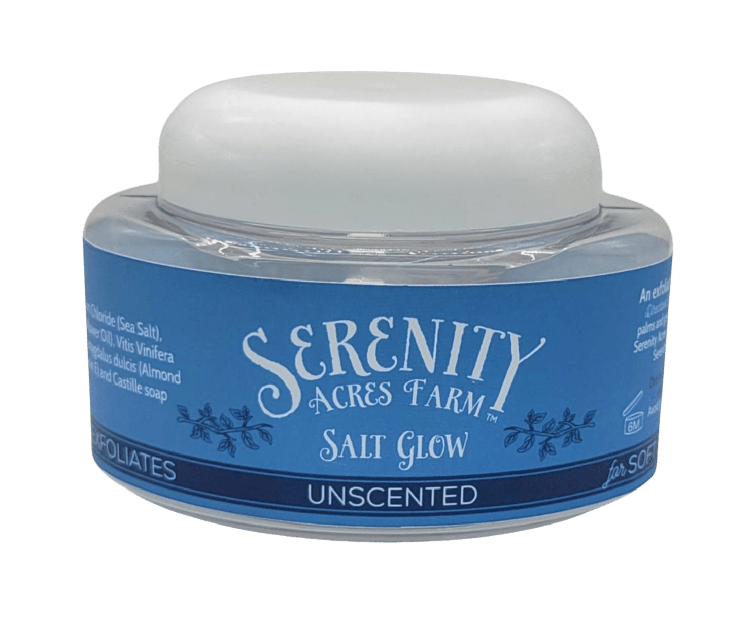 Unscented Salt Scrub - Gentle Exfoliating Scrub by Serenity Acres Farm™ - Serenity Goats