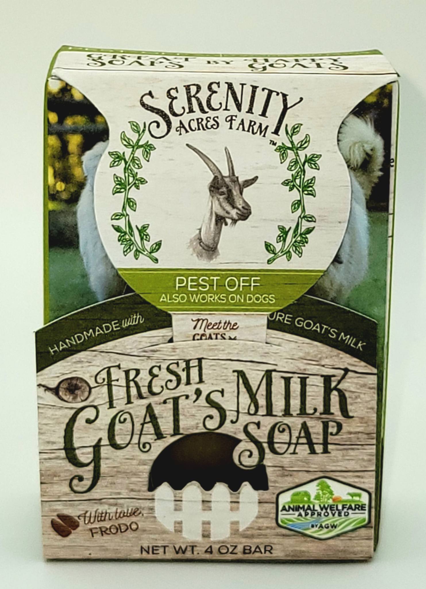 Pest Off Goat Milk Soap for Dogs and Humans | Outdoor & Camper’s Bar by Serenity Acres Farm™