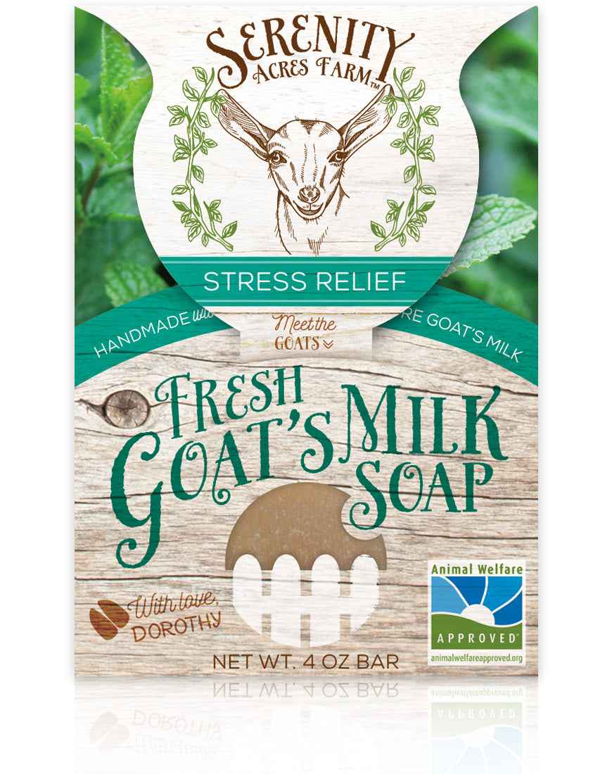 Stress Relief Goat Milk Soap | Eucalyptus & Mint Blend – Serenity Acres Farm™
