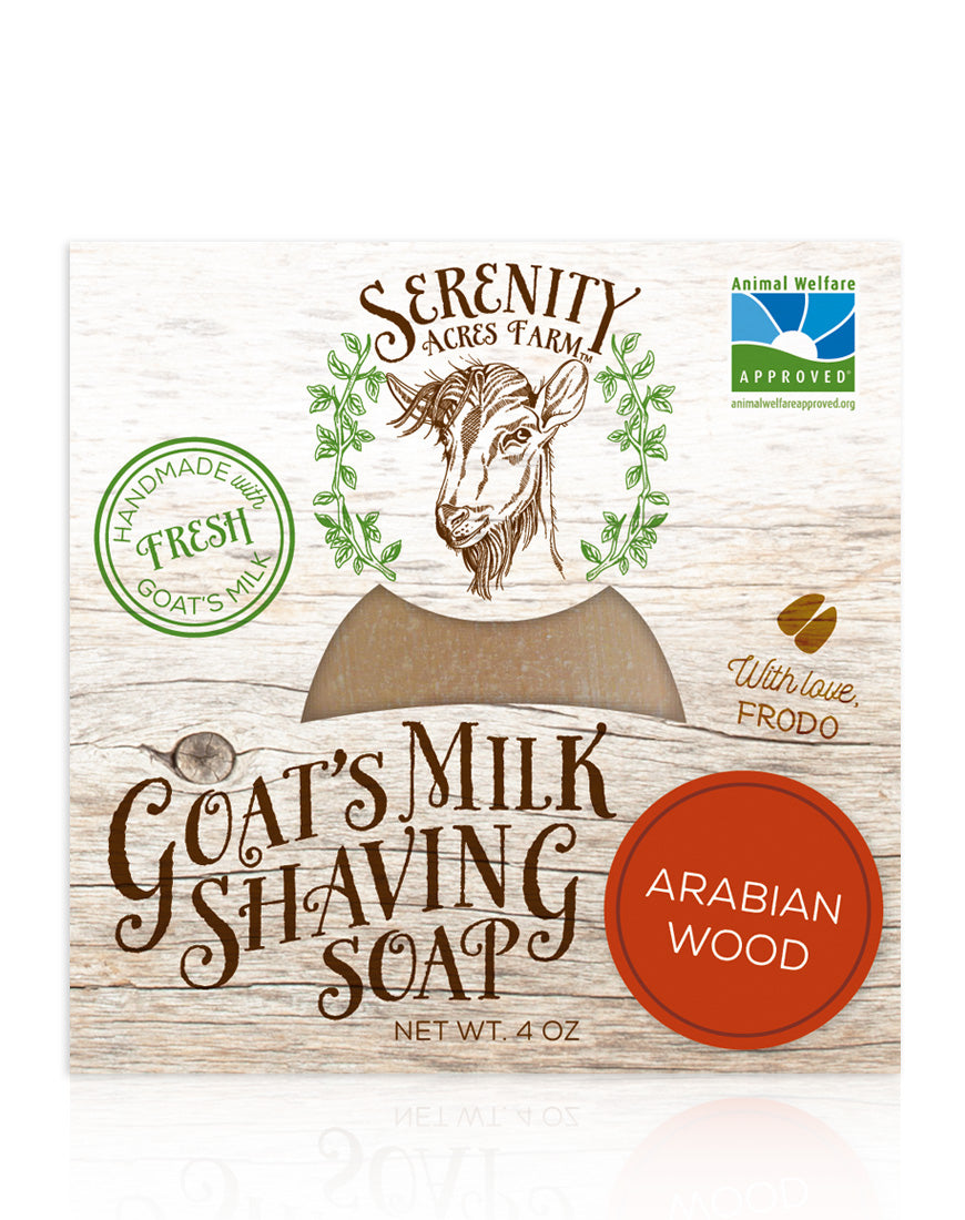 Arabian Wood Shaving Soap, bentonite clay shaving soap, unisex shaving soap, warm and spicy fragrance, natural shaving products, long-lasting shaving soap