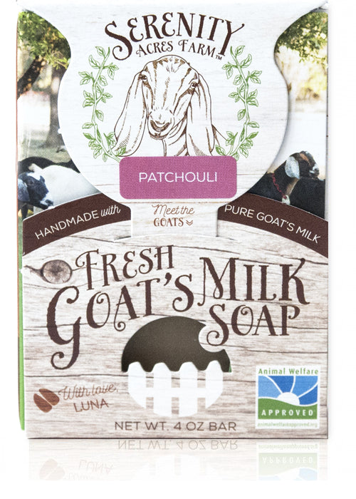 patchouli goat milk soap, natural deodorant soap, anti-inflammatory soap, skin and hair care soap, bug repellent soap, earthy scented soap