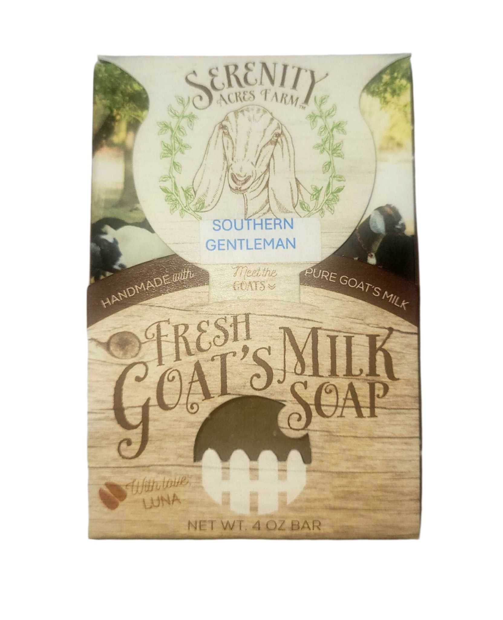 Southern Gentleman soap, goat milk soap, bourbon tobacco soap, refined men’s fragrance, natural skincare, amber and cypress soap