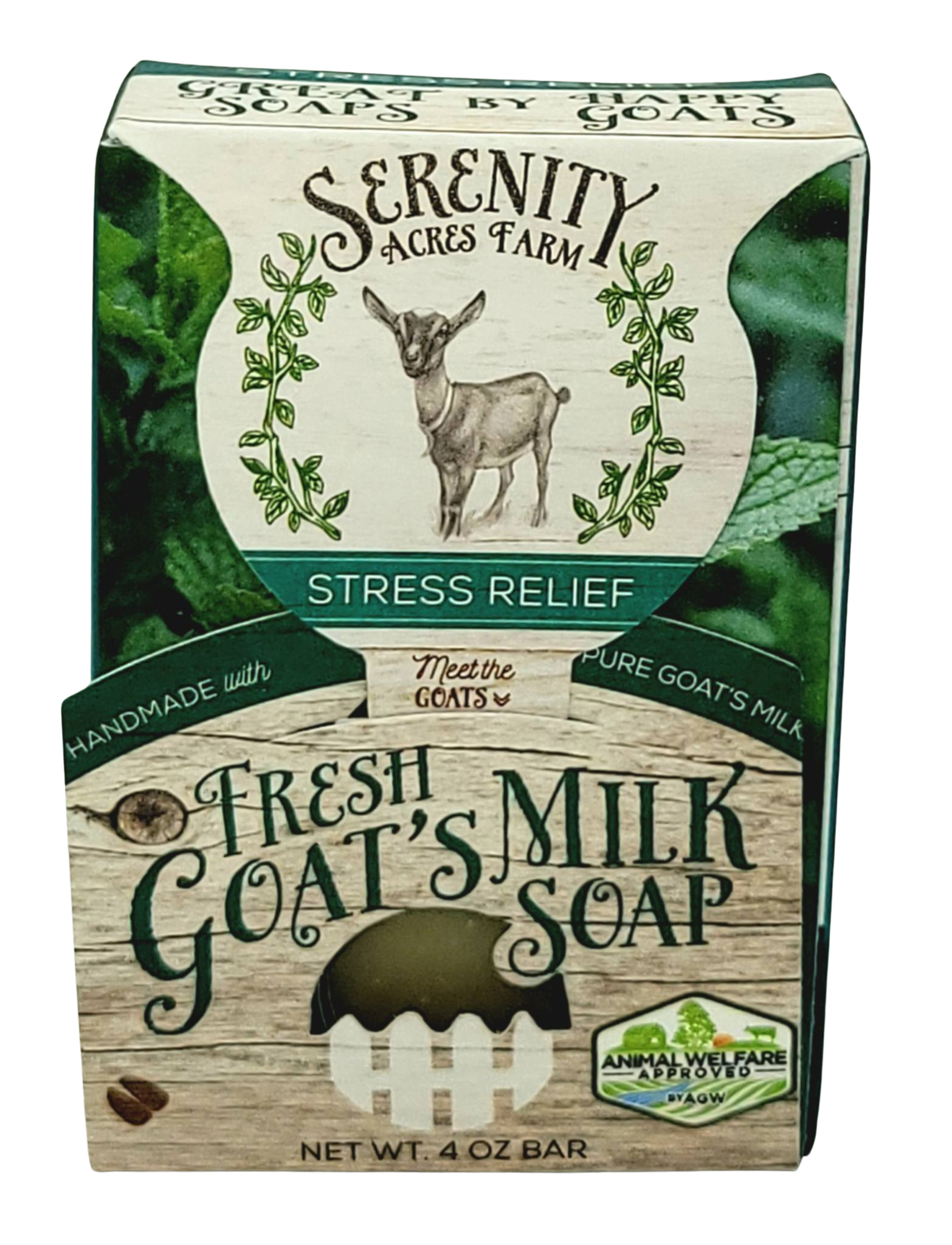 Stress Relief Goat Milk Soap | Eucalyptus & Mint Blend – Serenity Acres Farm™