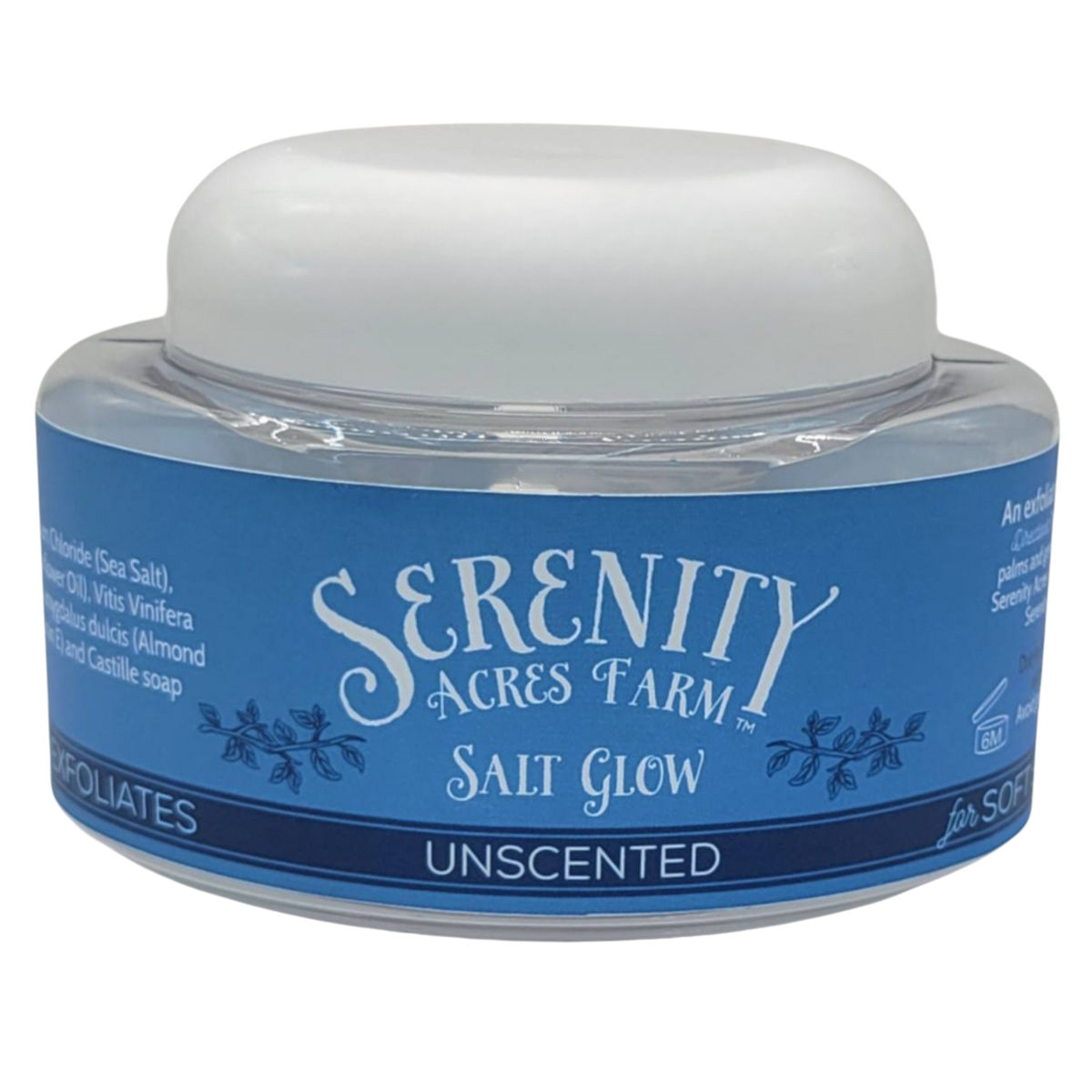 Unscented Salt Scrub - Gentle Scrub by Serenity Acres Farm™