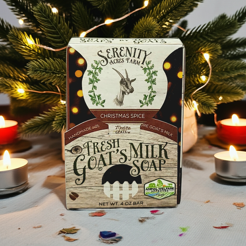 Christmas Spice Goat Milk Soap | Holiday Blend at Serenity Acres Farm™ - Serenity Acres Farm