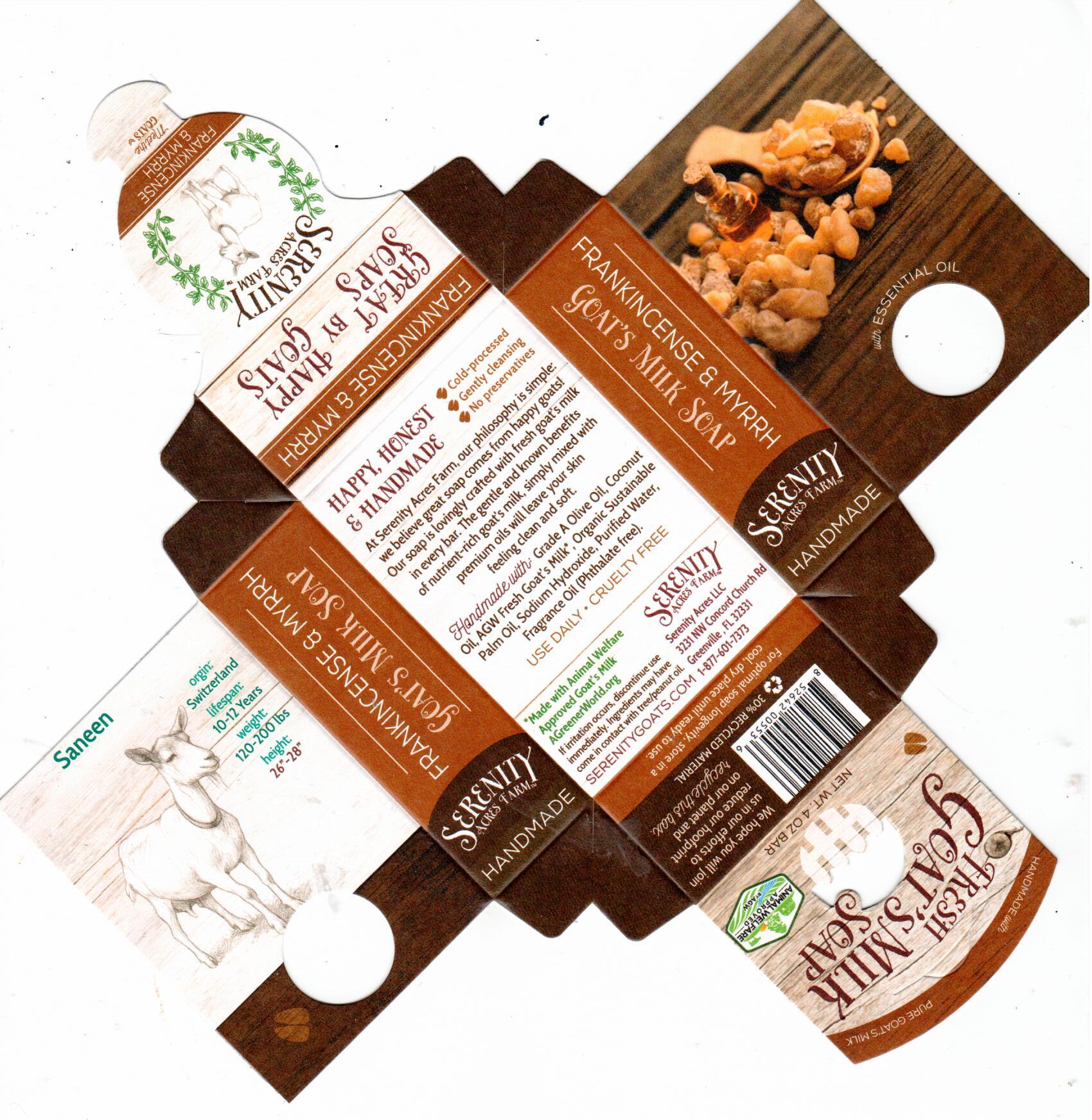 Frankincense Myrrh Goat Milk Soap - Luxurious and Classic | Serenity Acres Farm™