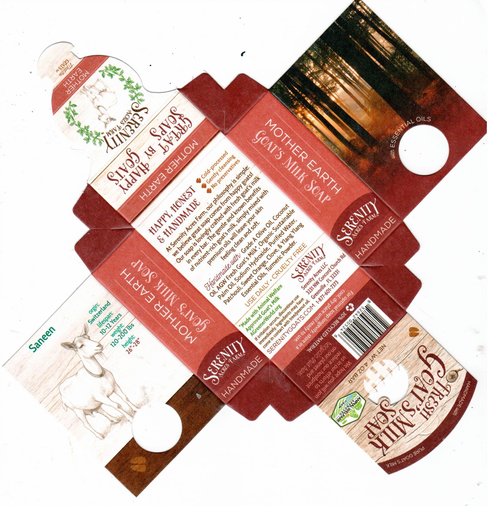 Mother Earth Goat Milk Soap | Herbal & Natural – Serenity Acres Farm™