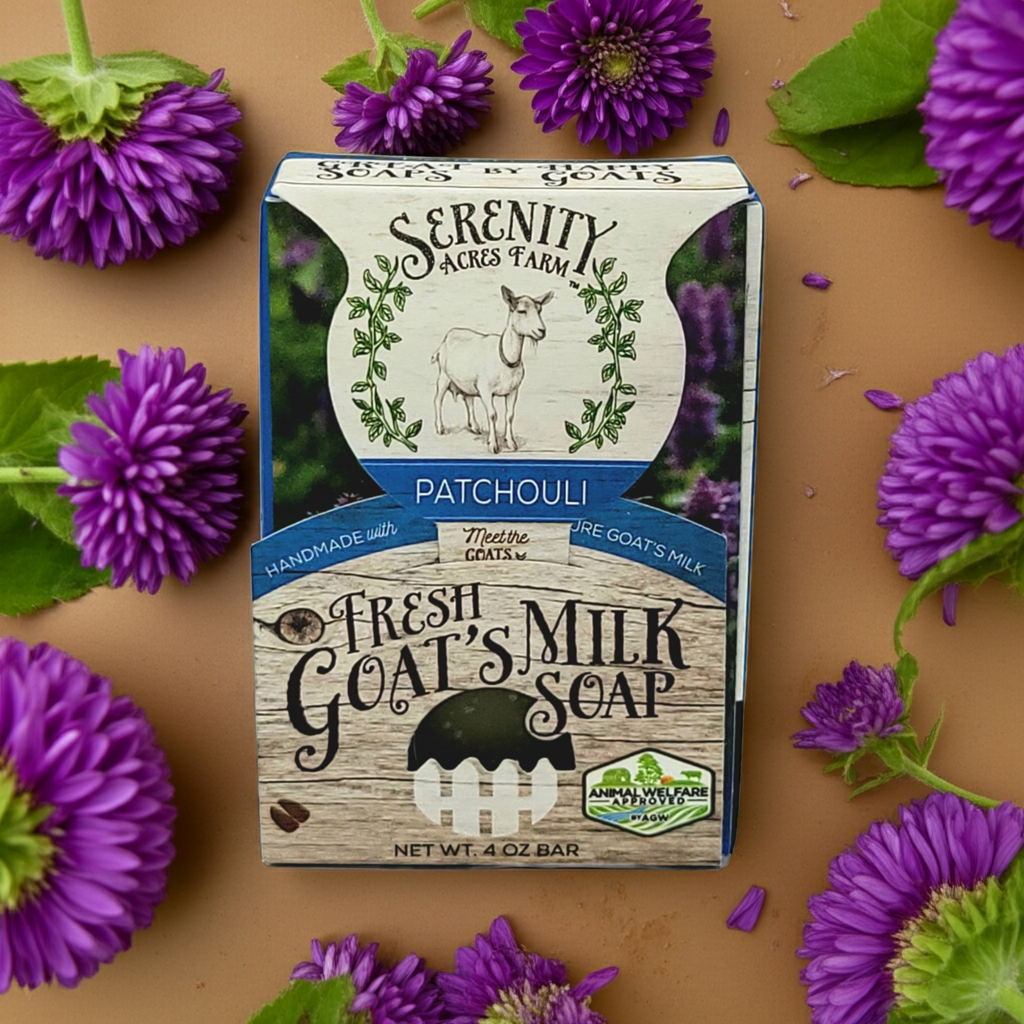 Patchouli Goat Milk Soap - Earthy & Grounding Cleanser | Serenity Acres Farm™