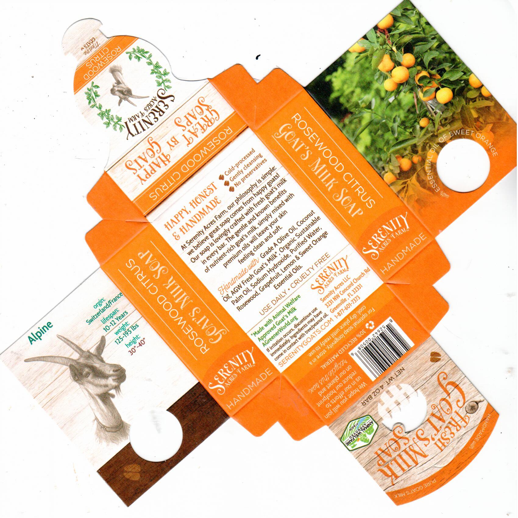 Rosewood Citrus Goat Milk Soap | Bright & Botanical – Serenity Acres Farm™
