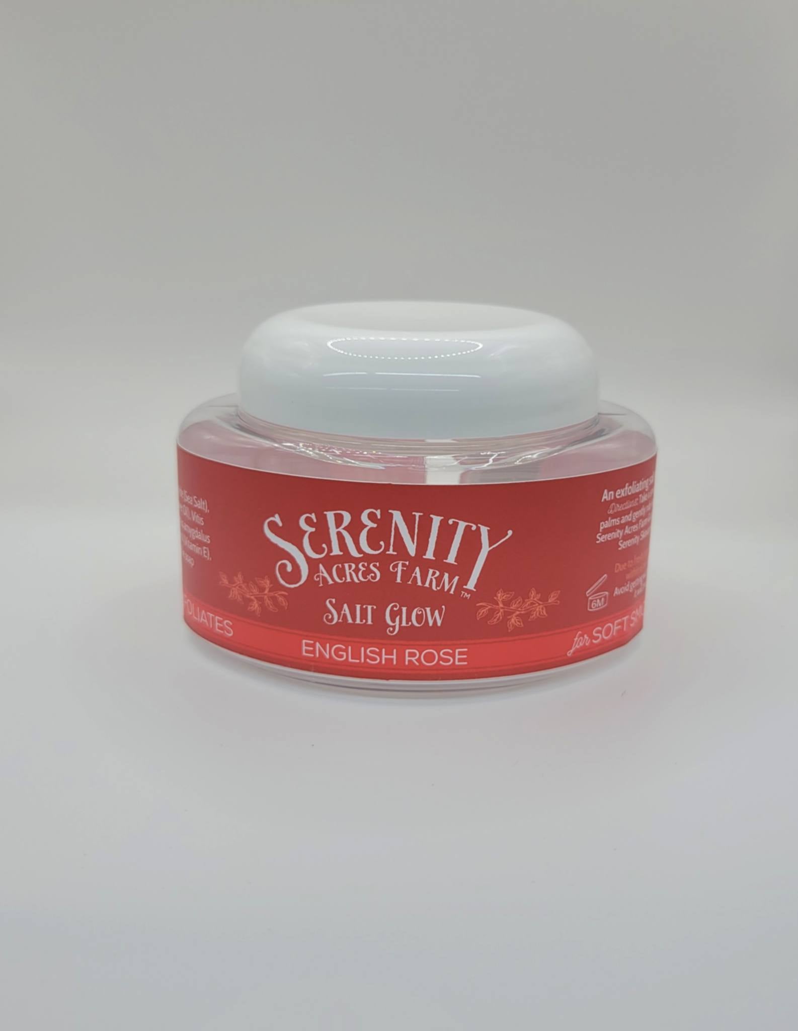 English Rose Exfoliating Scrub - Floral Salt Glow for Radiant Skin | Serenity Acres Farm™