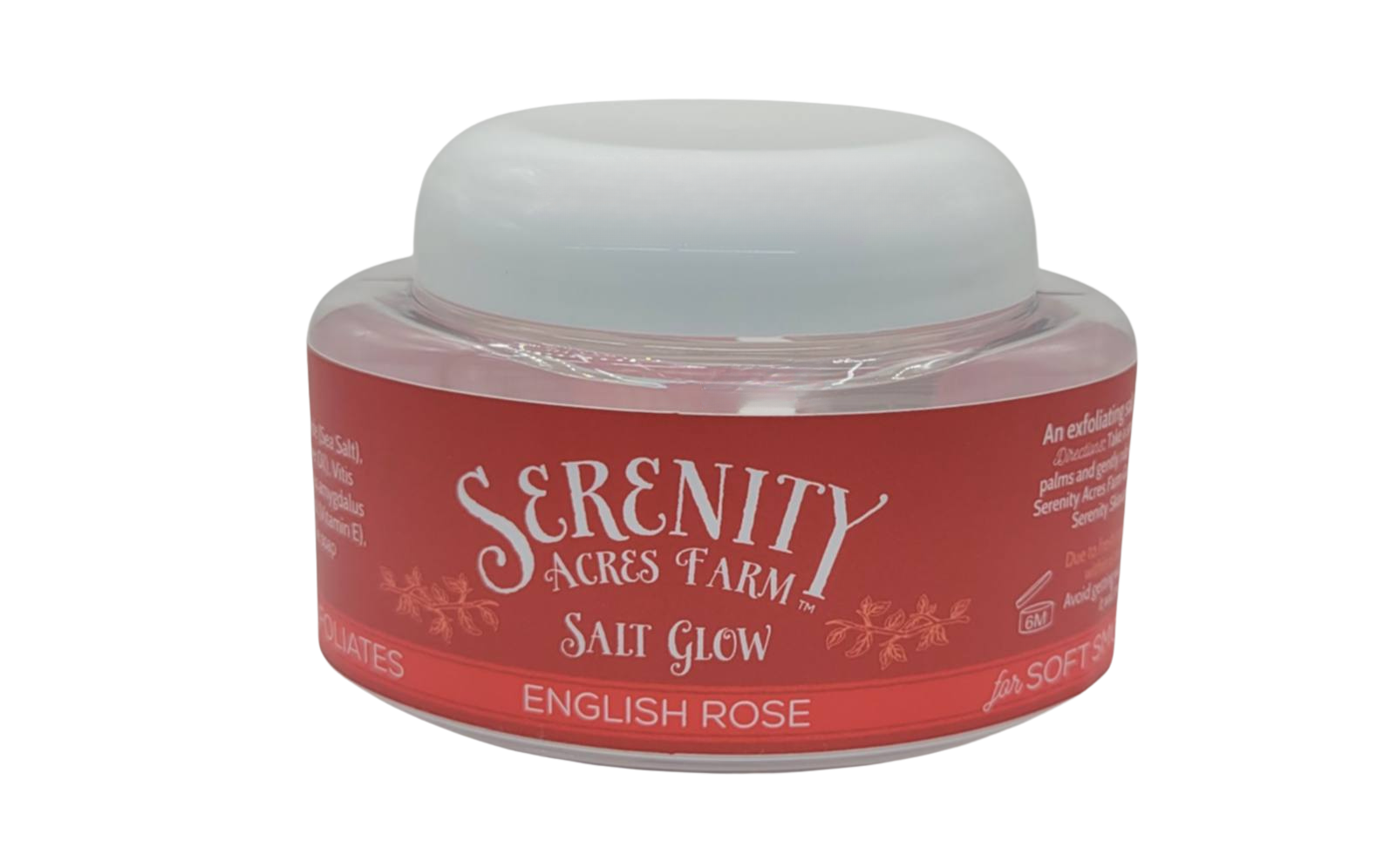 English Rose Exfoliating Scrub - Floral Salt Glow for Radiant Skin | Serenity Acres Farm™