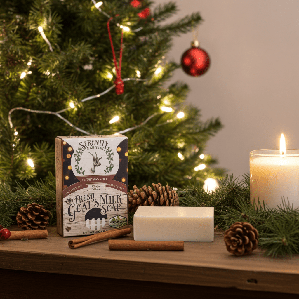 Christmas Spice Goat Milk Soap | Holiday Blend at Serenity Acres Farm™ - Serenity Goats