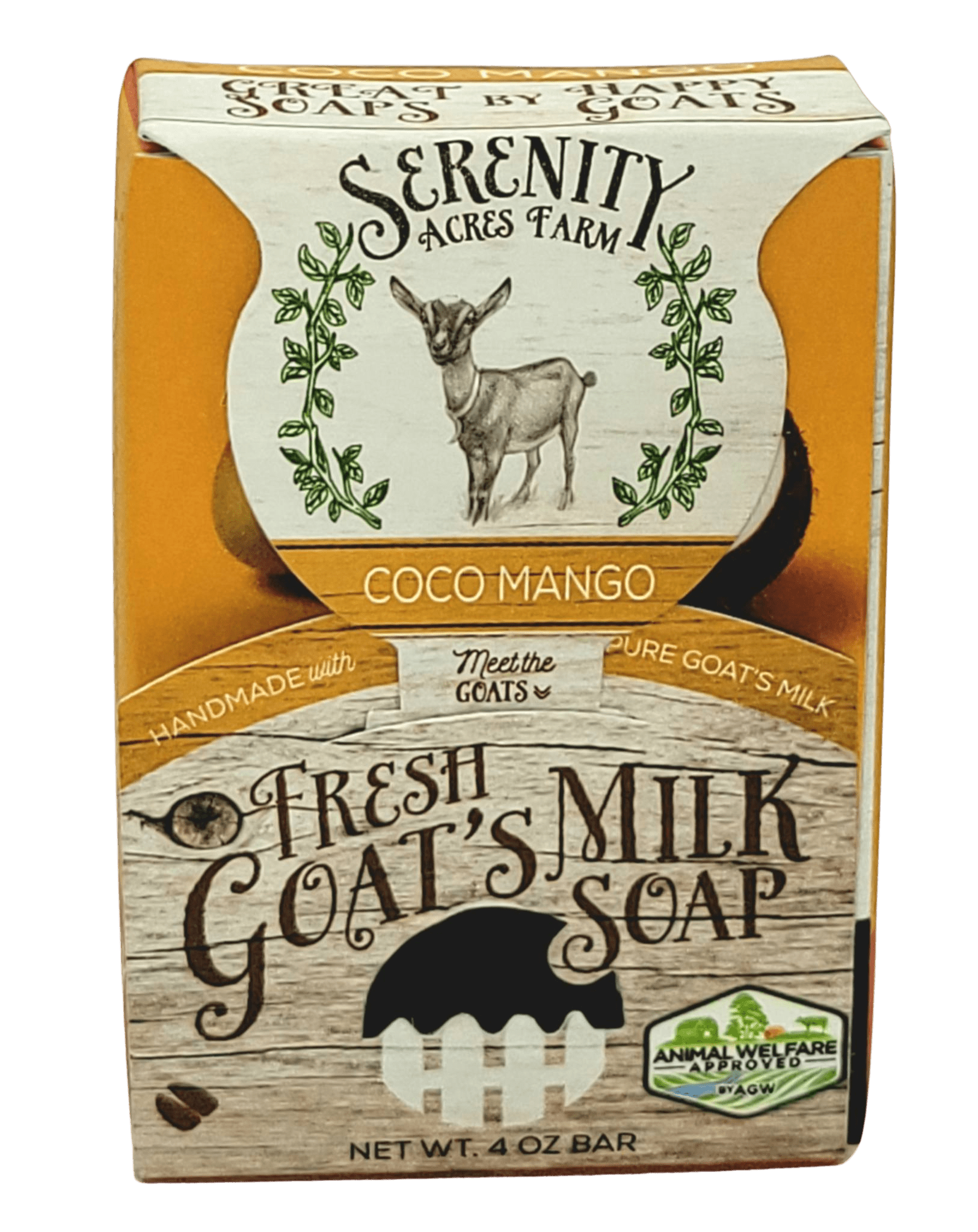Coco Mango Goat Milk Soap - Tropical Hydration from Serenity Acres Farm™ - Serenity Goats