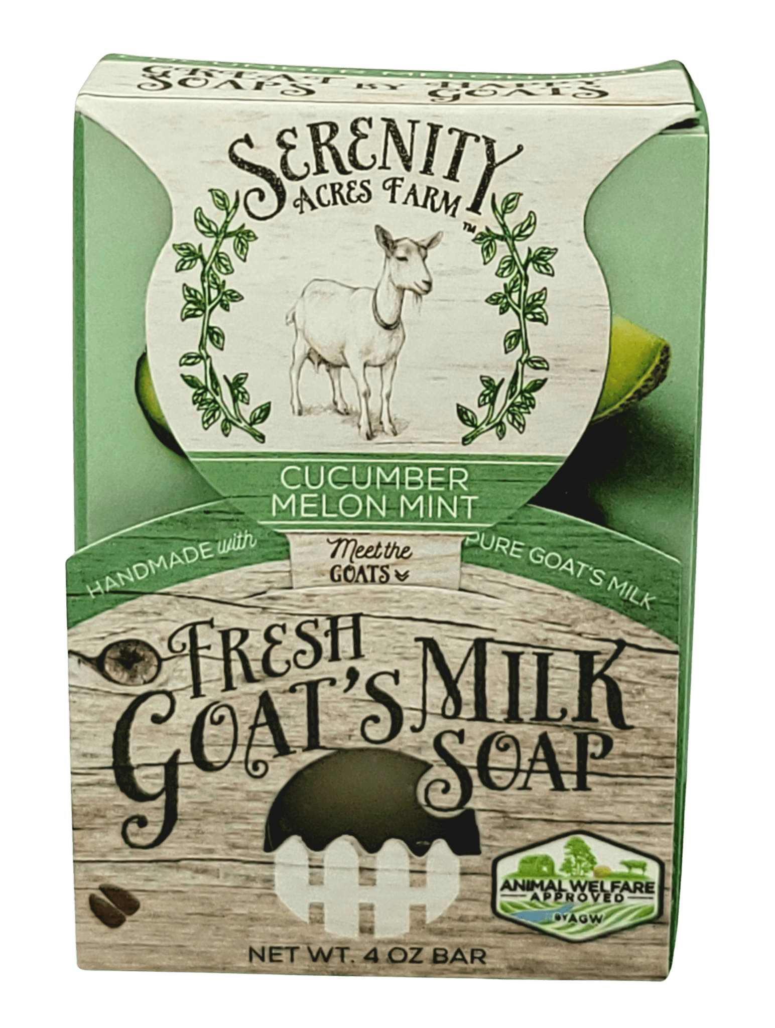 Cucumber Melon Mint Soap | Refreshing Goat Milk Soap from Serenity Acres Farm™ - Serenity Goats