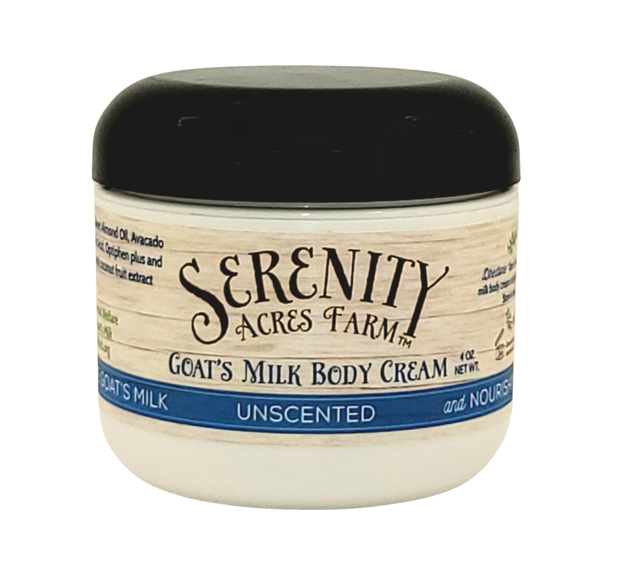 Unscented Goat Milk Body Cream | Serenity Acres Farm™ - Serenity Acres Farm