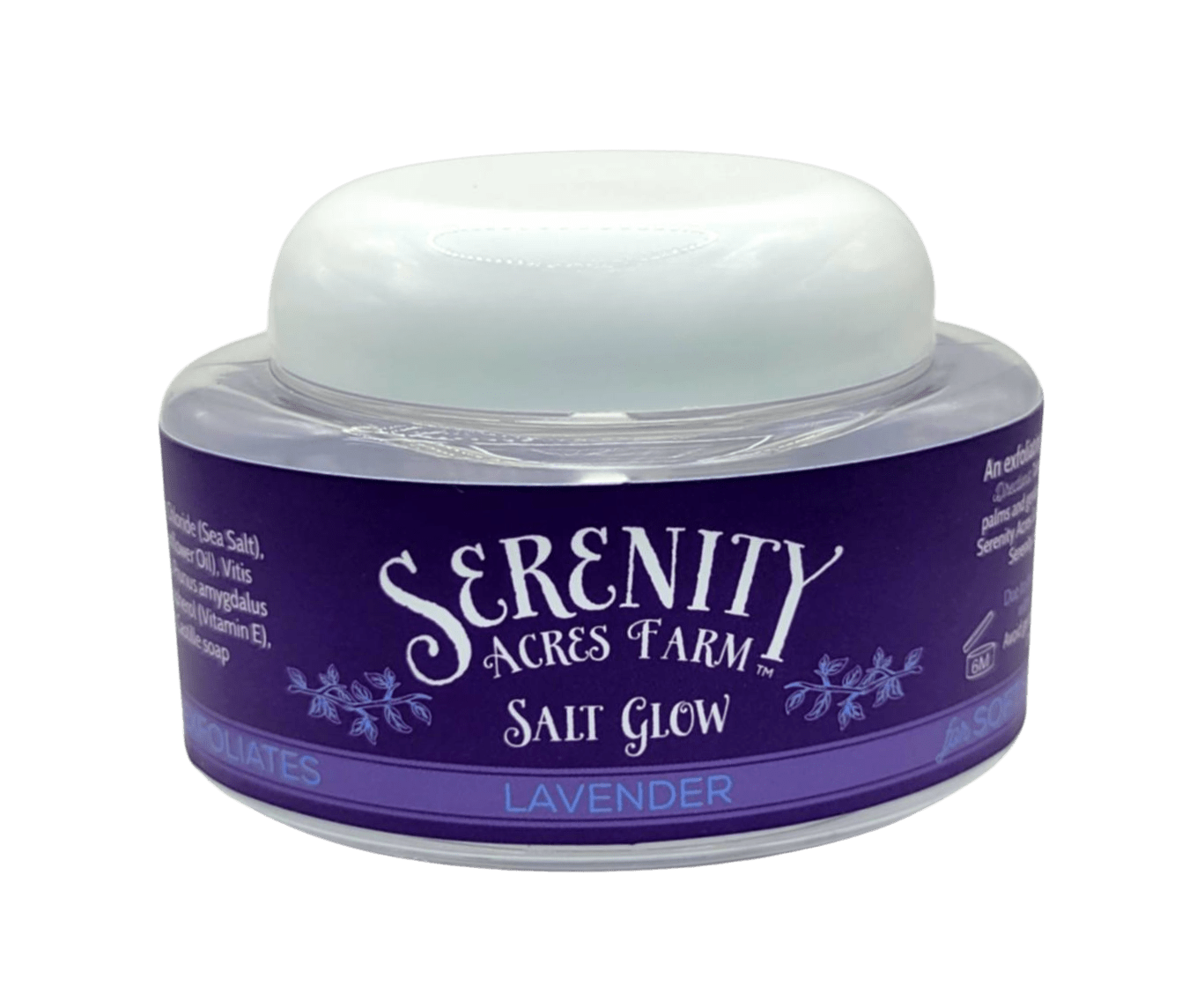 Lavender Exfoliating Body Scrub – Calming Lavender Salt Glow | Serenity Acres Farm™ - Serenity Goats