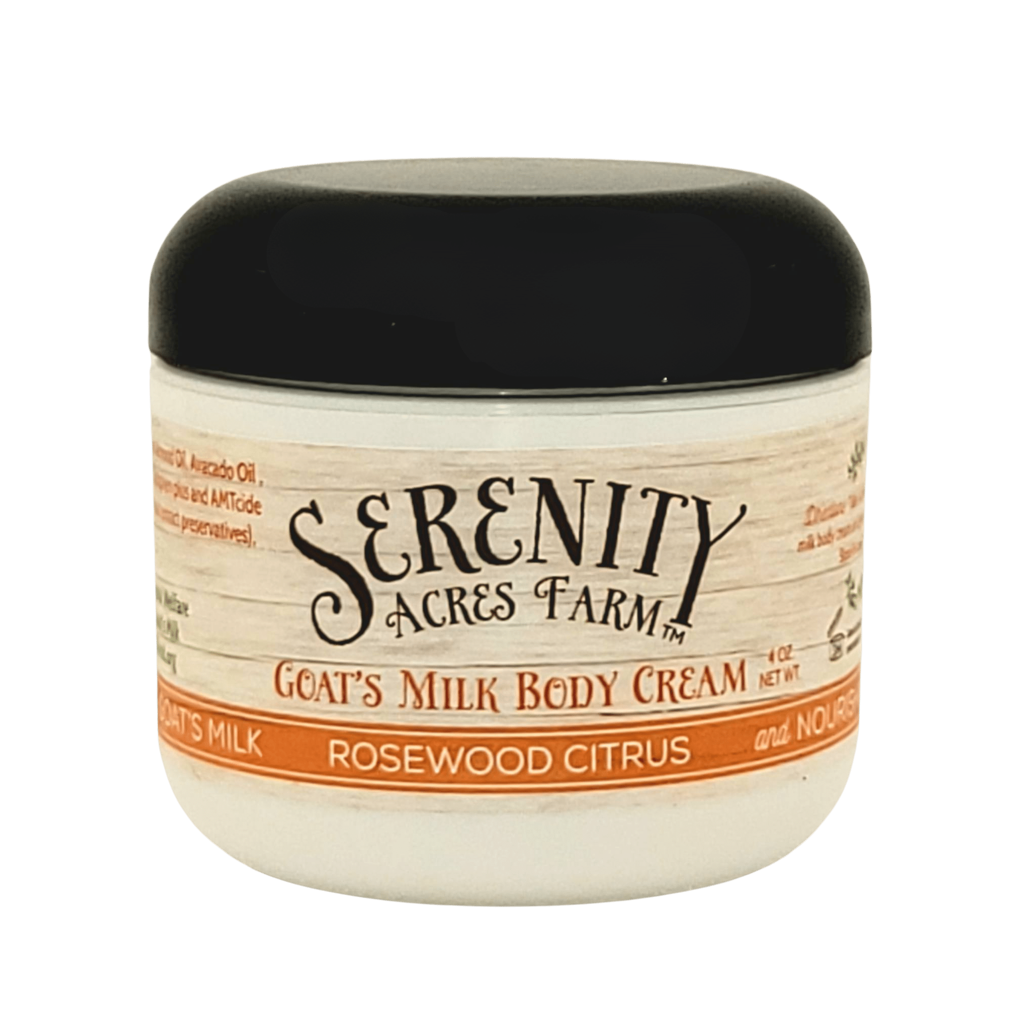 Rosewood Citrus Goat Milk Body Cream | Serenity Acres Farm™ - Serenity Goats