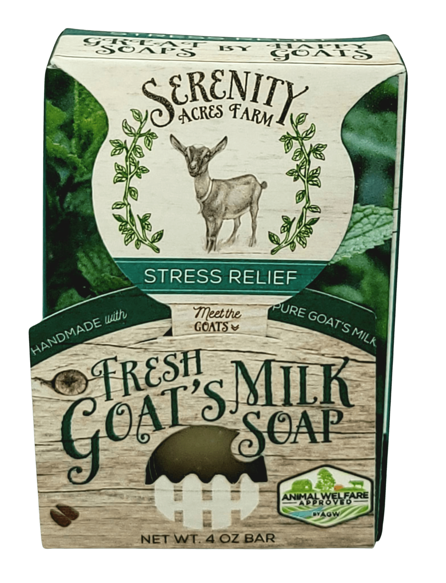 Stress Relief Goat Milk Soap | Eucalyptus & Mint Blend – Serenity Acres Farm™ - Serenity Goats