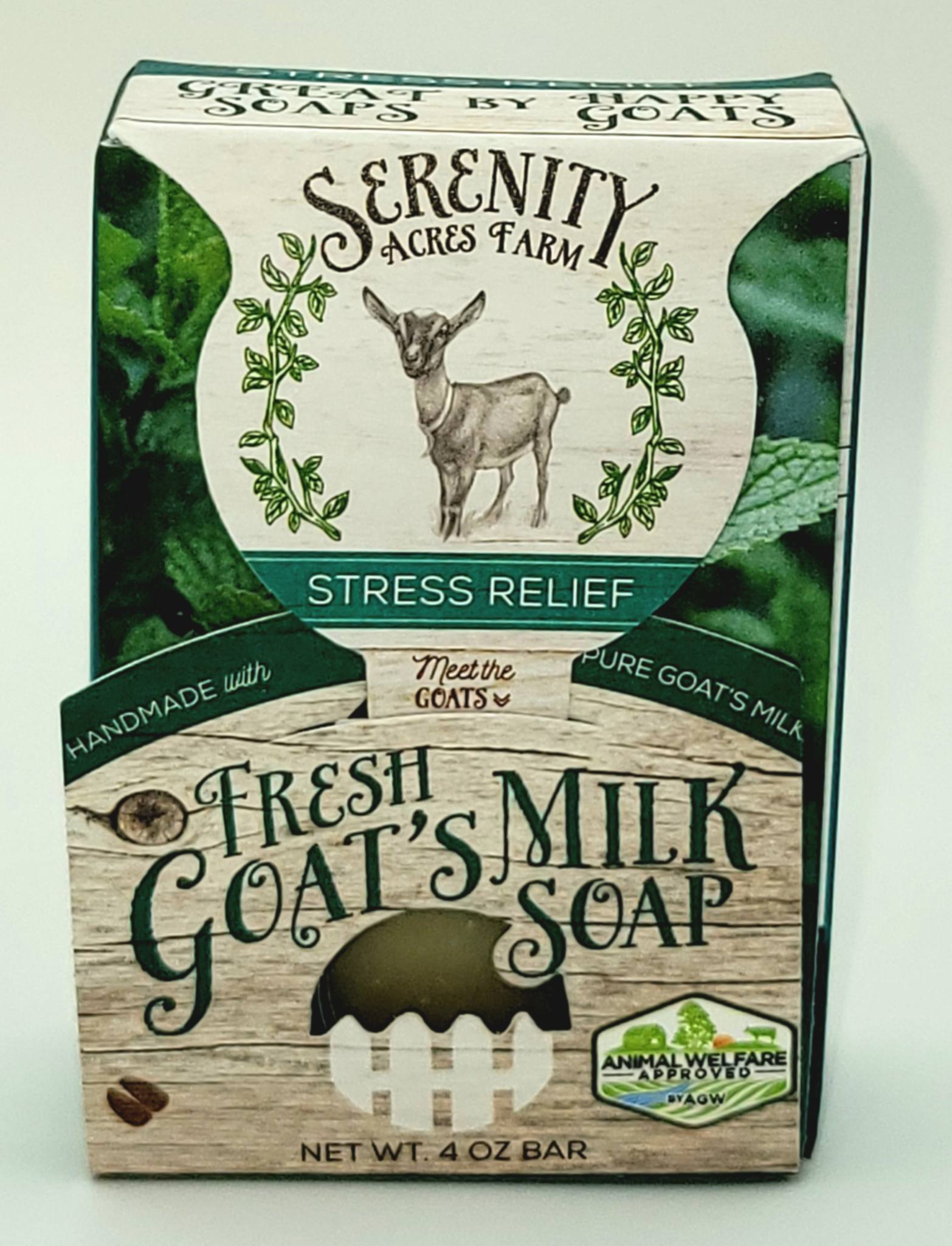 Stress Relief Goat Milk Soap | Eucalyptus & Mint Blend – Serenity Acres Farm™