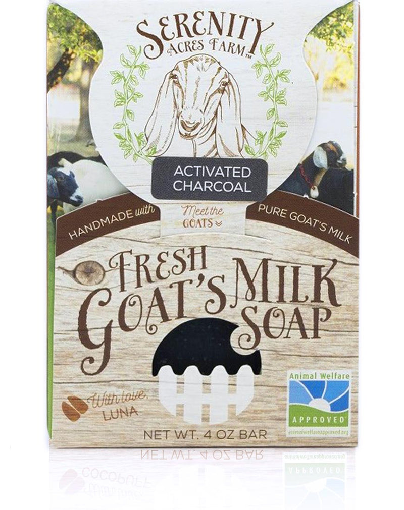 Goat's Milk Soap - Activated Charcoal Teatree  & Lavender