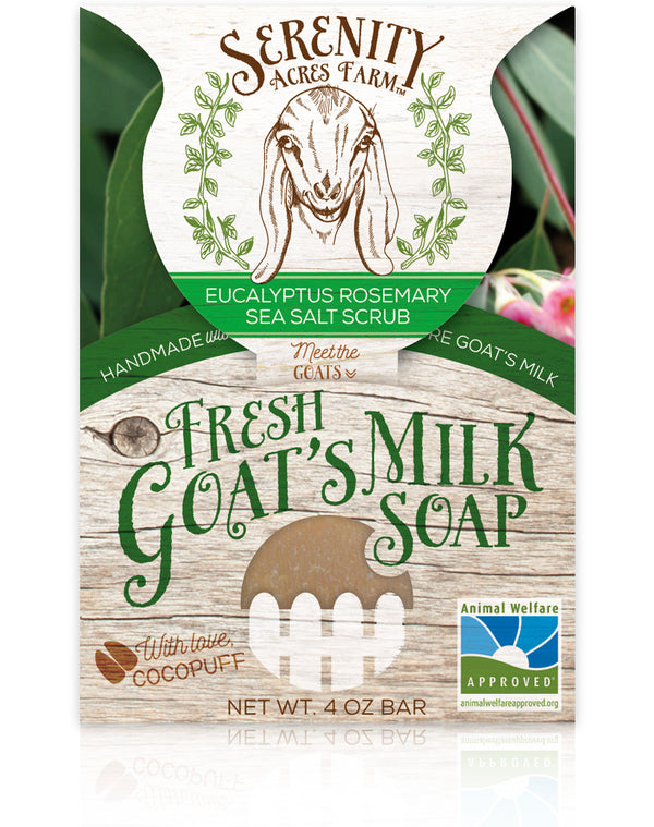 Goat's Milk Soap Salt Bar – Eucalyptus Rosemary Sea Salt